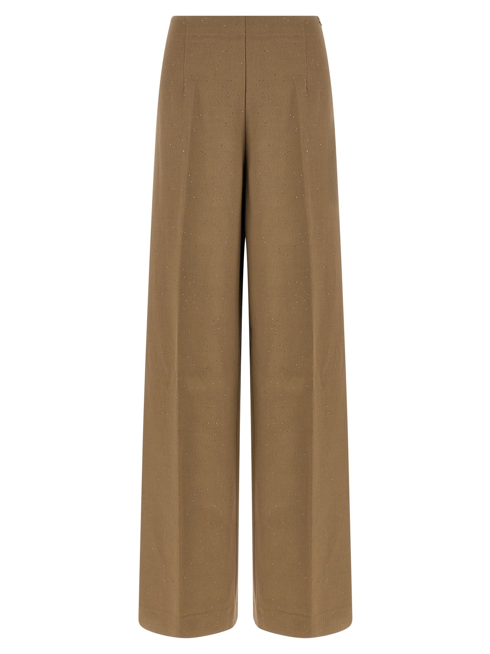 Herno Micro Sequin Pants Brown