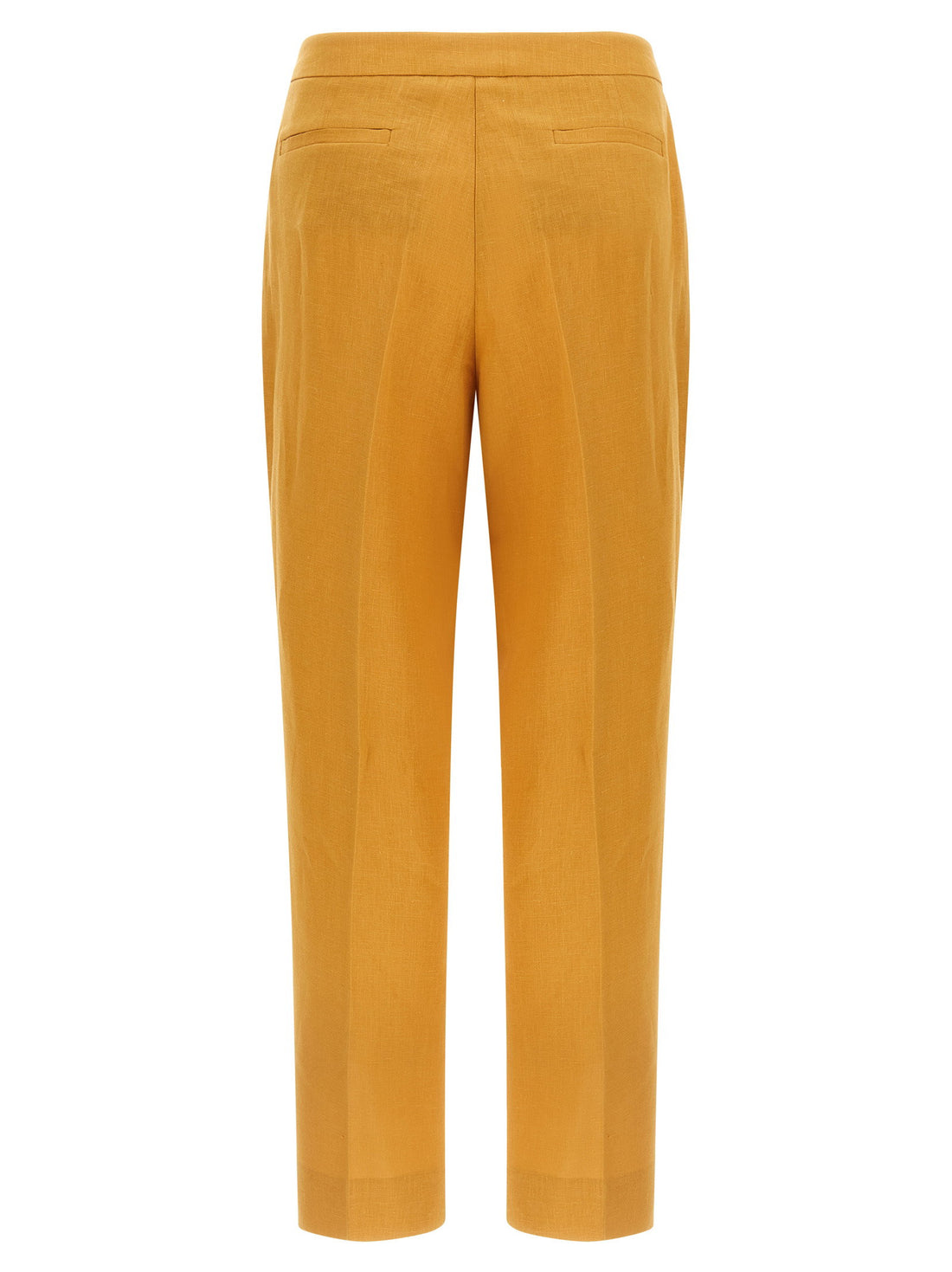 Herno Linen Trousers Orange