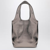 A.P.C. Small Metallic Silver Tote Bag Grey