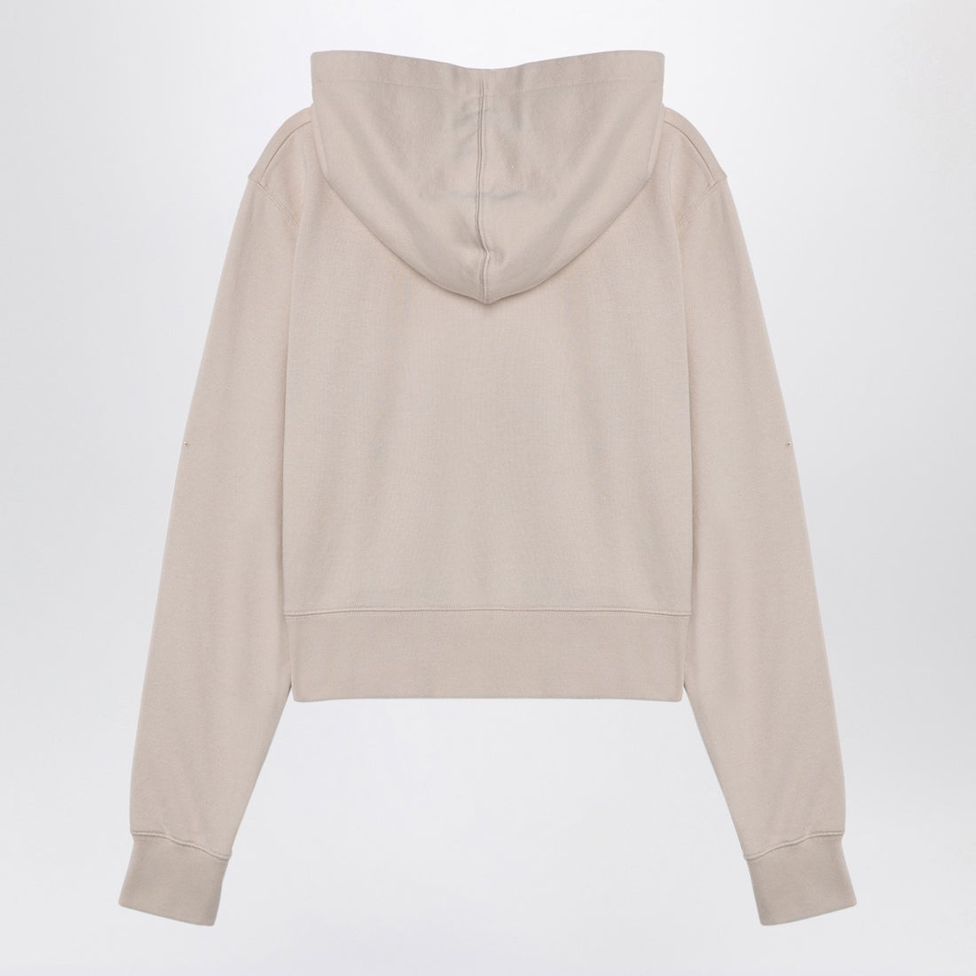 Palm Angels Logo cotton hoodie in light beige beige