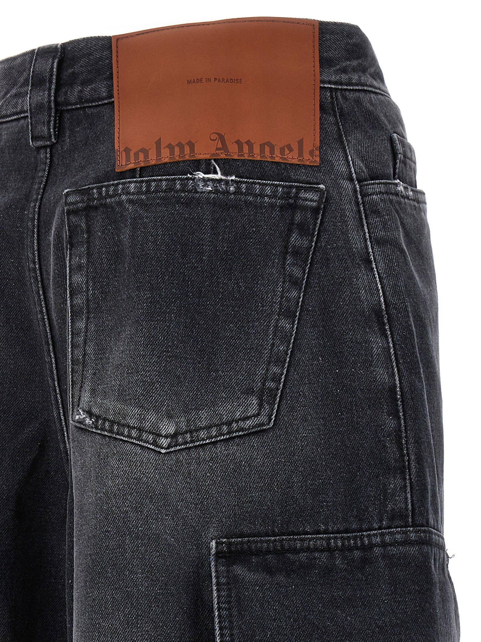 Palm Angels Parachute Jeans Gray