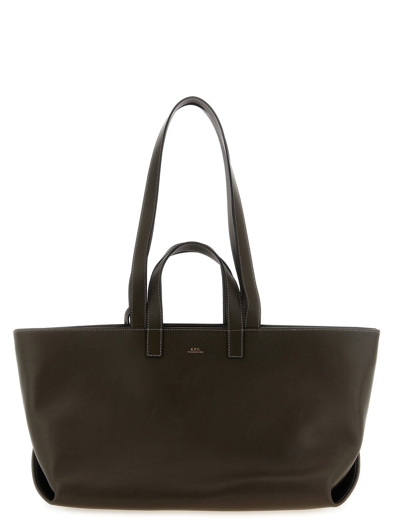 A.p.c. Le Drummer Large Shopping Bag Brown