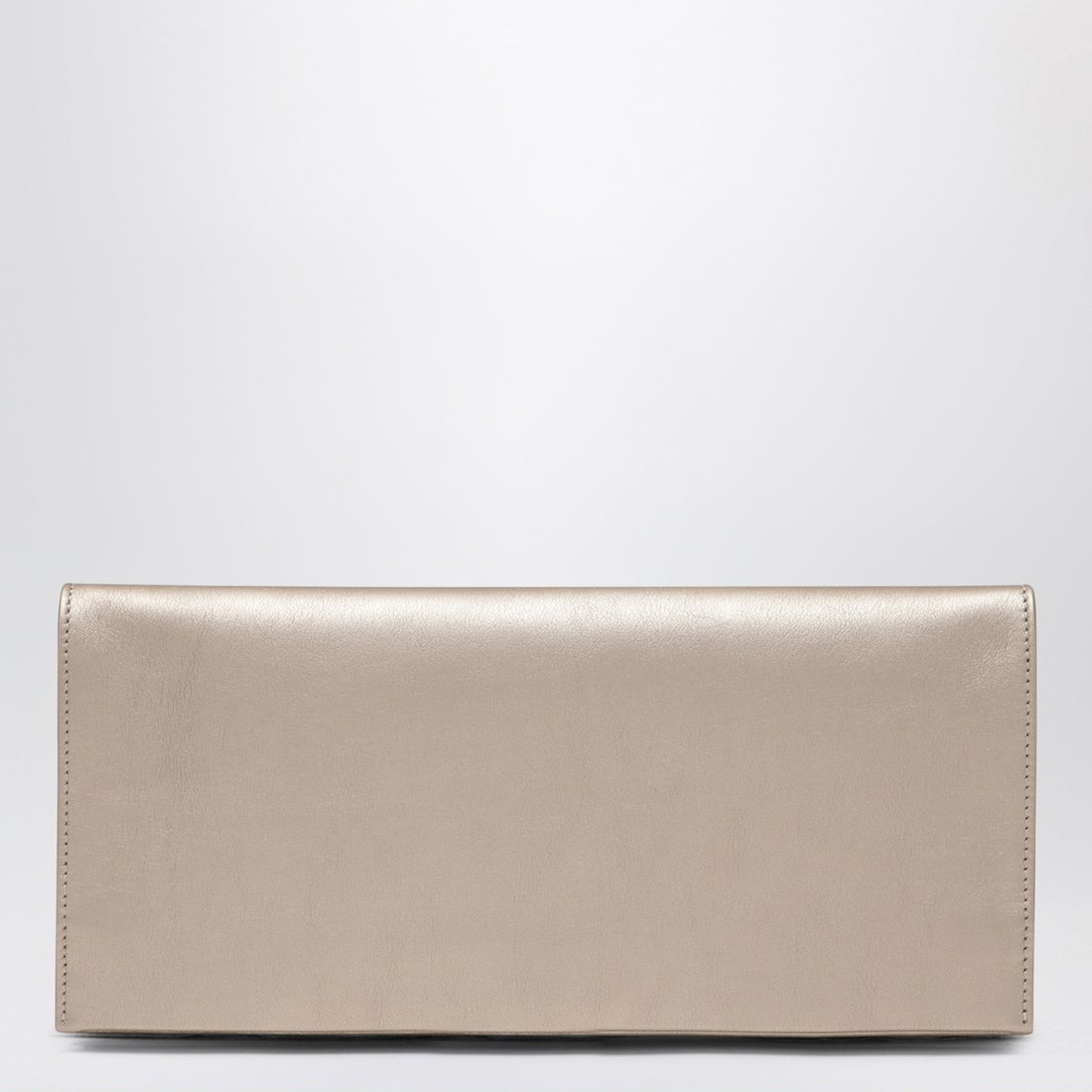 Roger Vivier Mini Pilgrim Satin Clutch Bag White