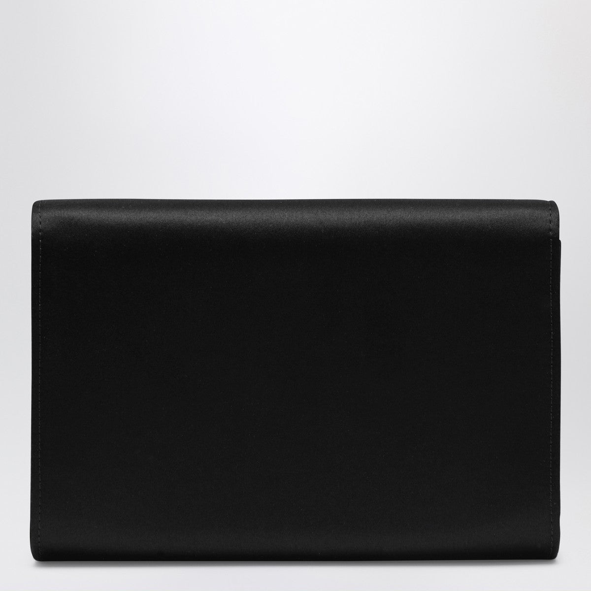 Roger Vivier Efflorescence Satin Mini Clutch Black black