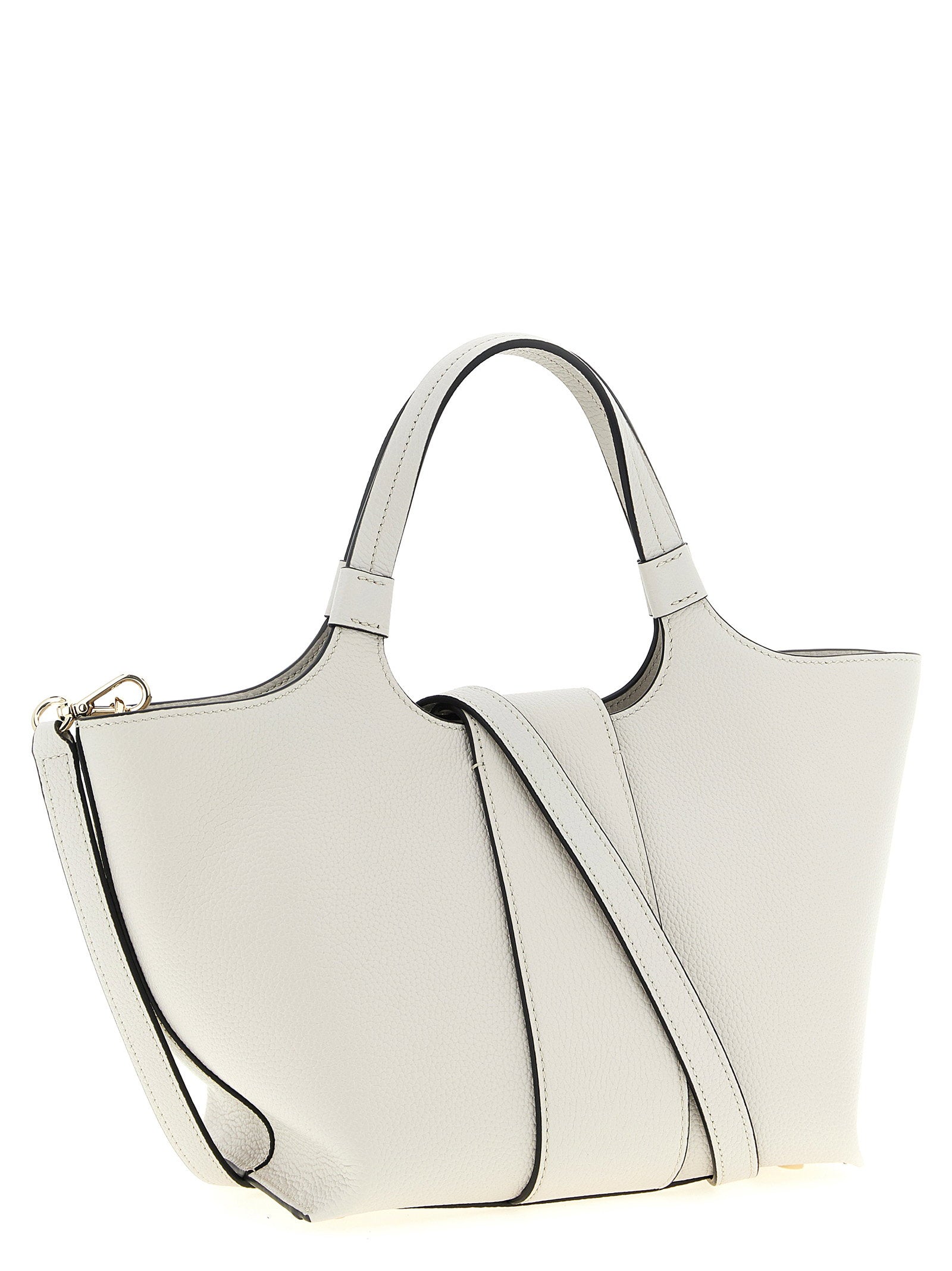 Roger Vivier Belle Vivier Mini Shopping Bag Gray