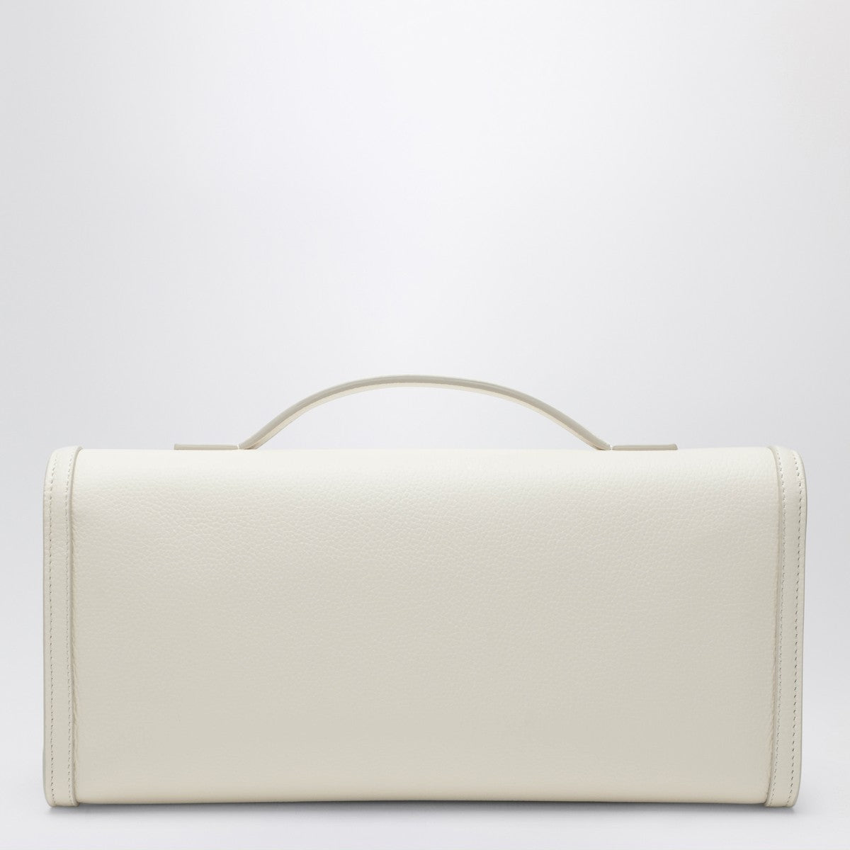 Roger Vivier Belle Vivier Leather Clutch White