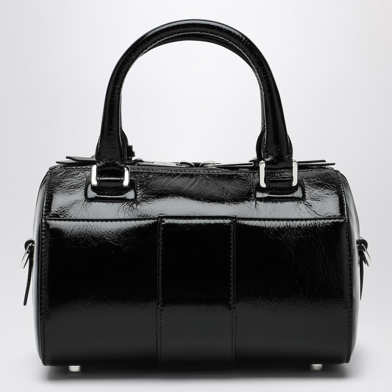 Roger Vivier Belle Vivier Mini Bowling Bag in Black Patent Leather black
