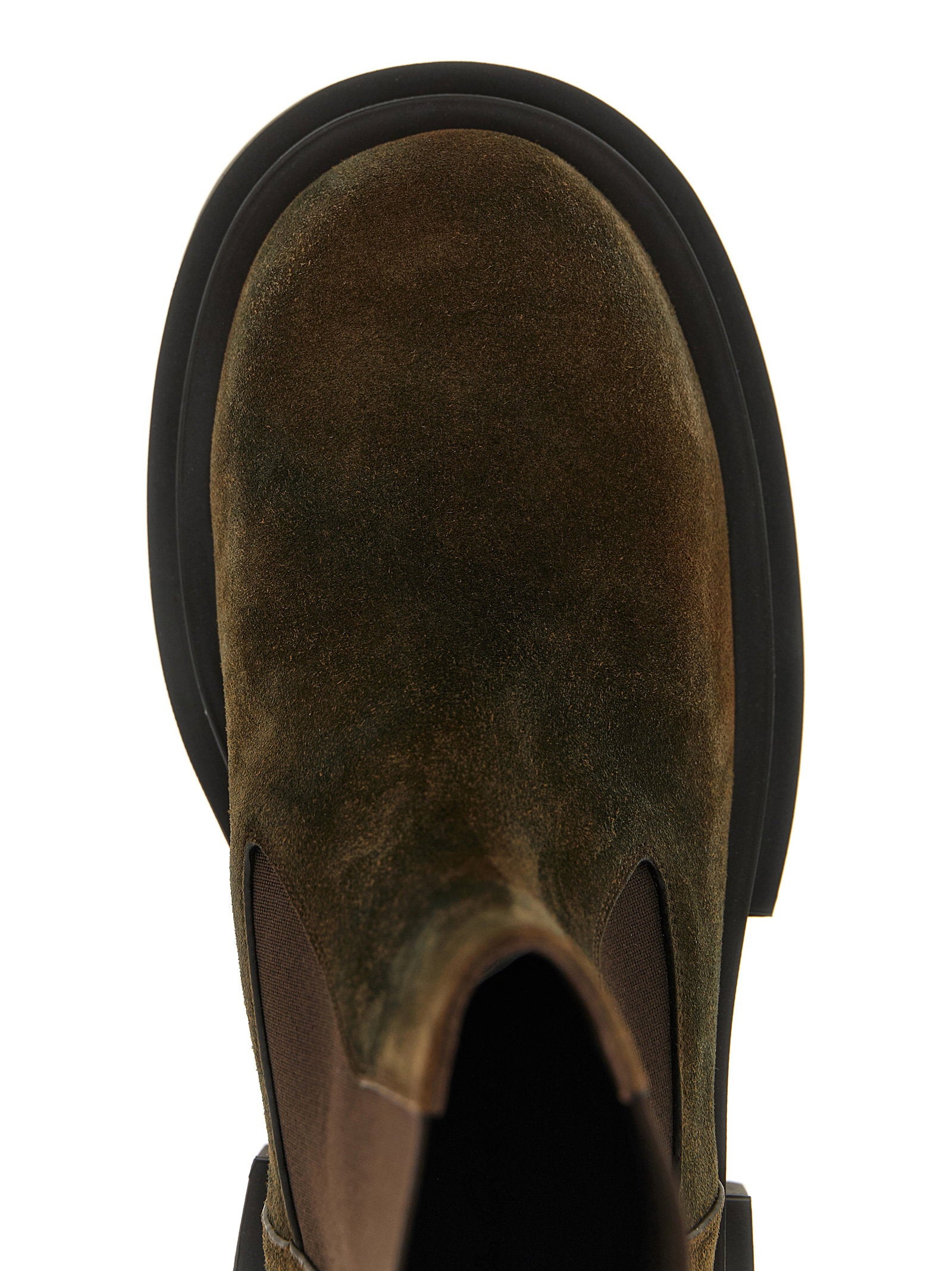 Rick Owens Beatle Bogun Ankle Boots Brown