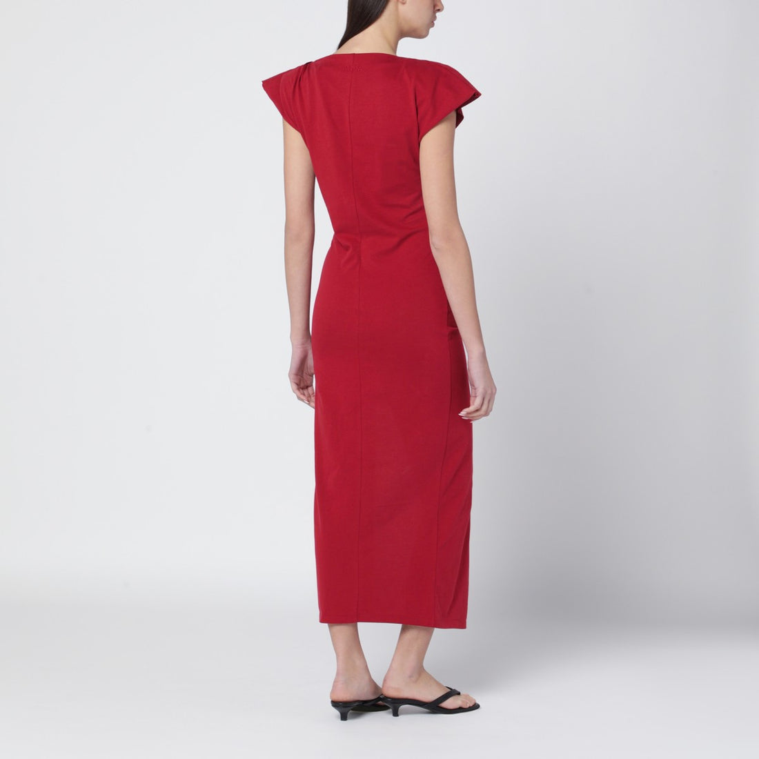 Isabel Marant Long Jersey Nadela Dress Red