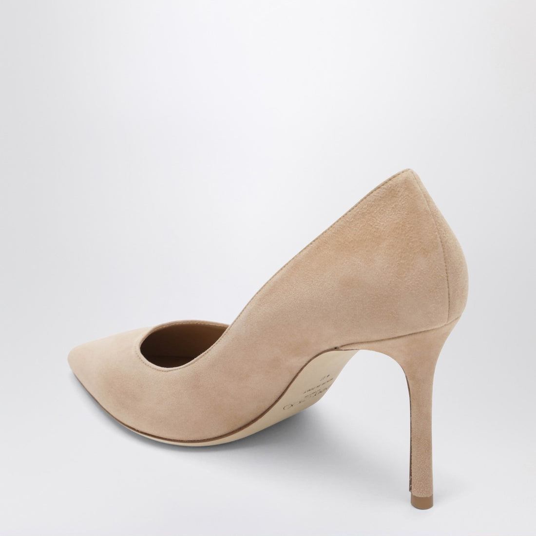 Jimmy Choo Romy 85 Suede Pumps Beige