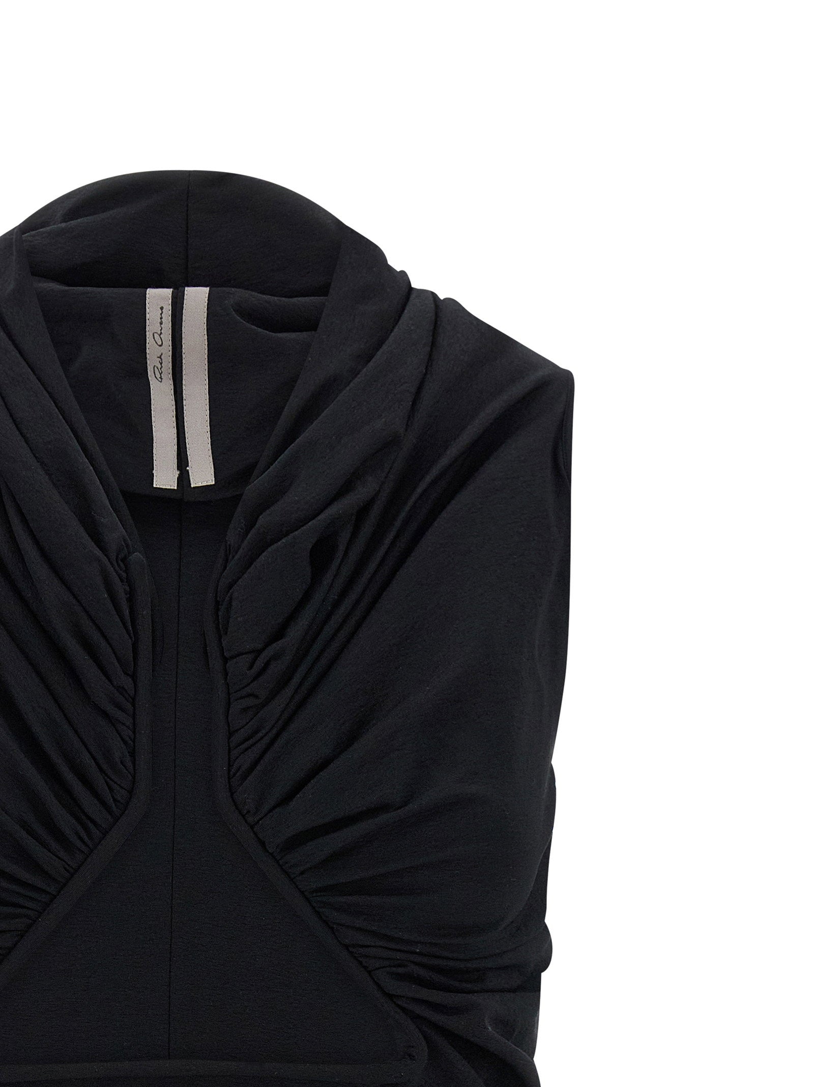Rick Owens Jersey Ss Prong Top Black
