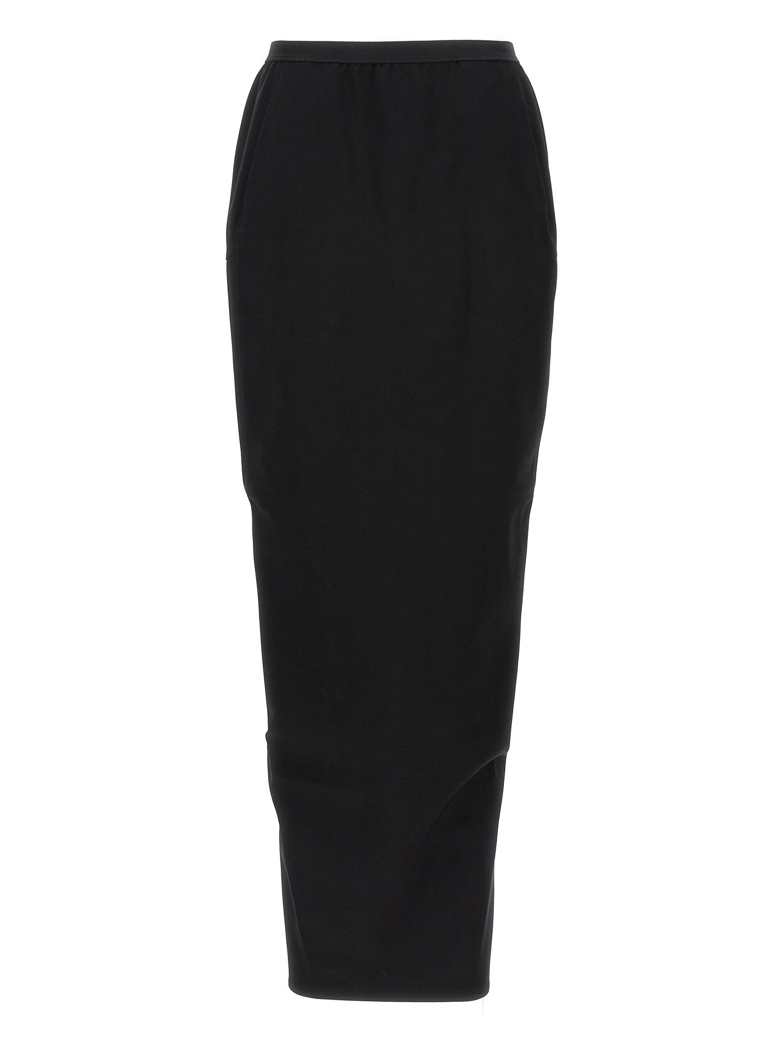 Rick Owens Soft Pillar Long Skirt Black
