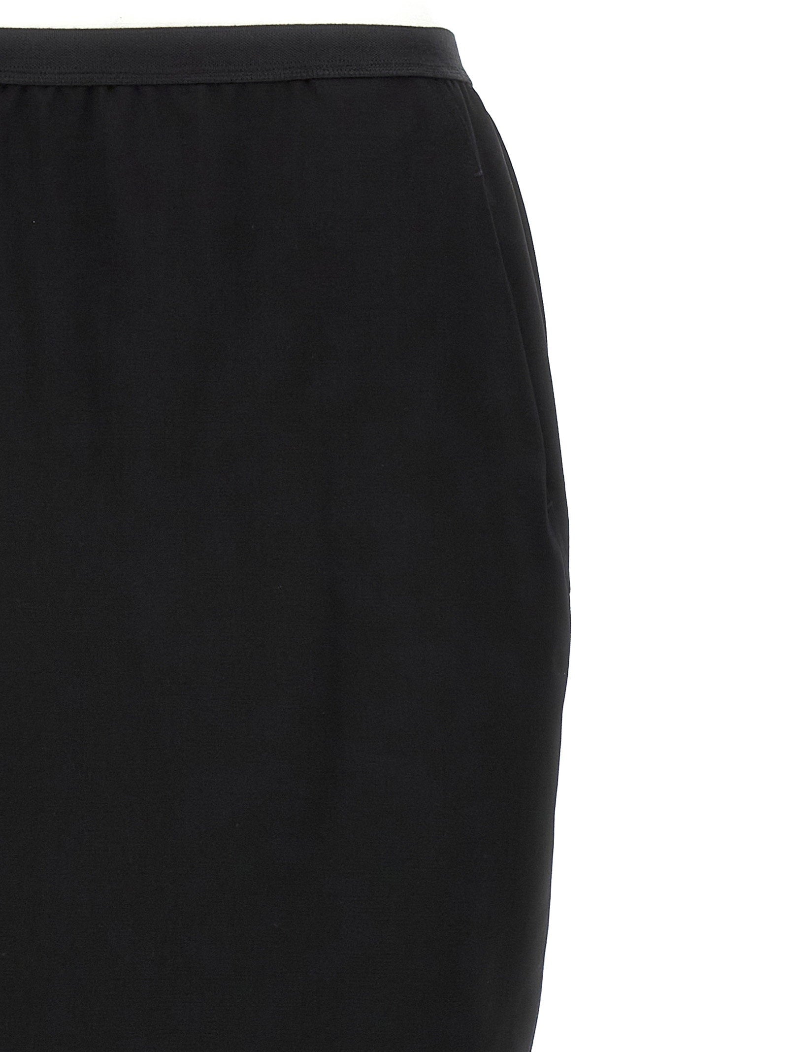 Rick Owens Soft Pillar Long Skirt Black