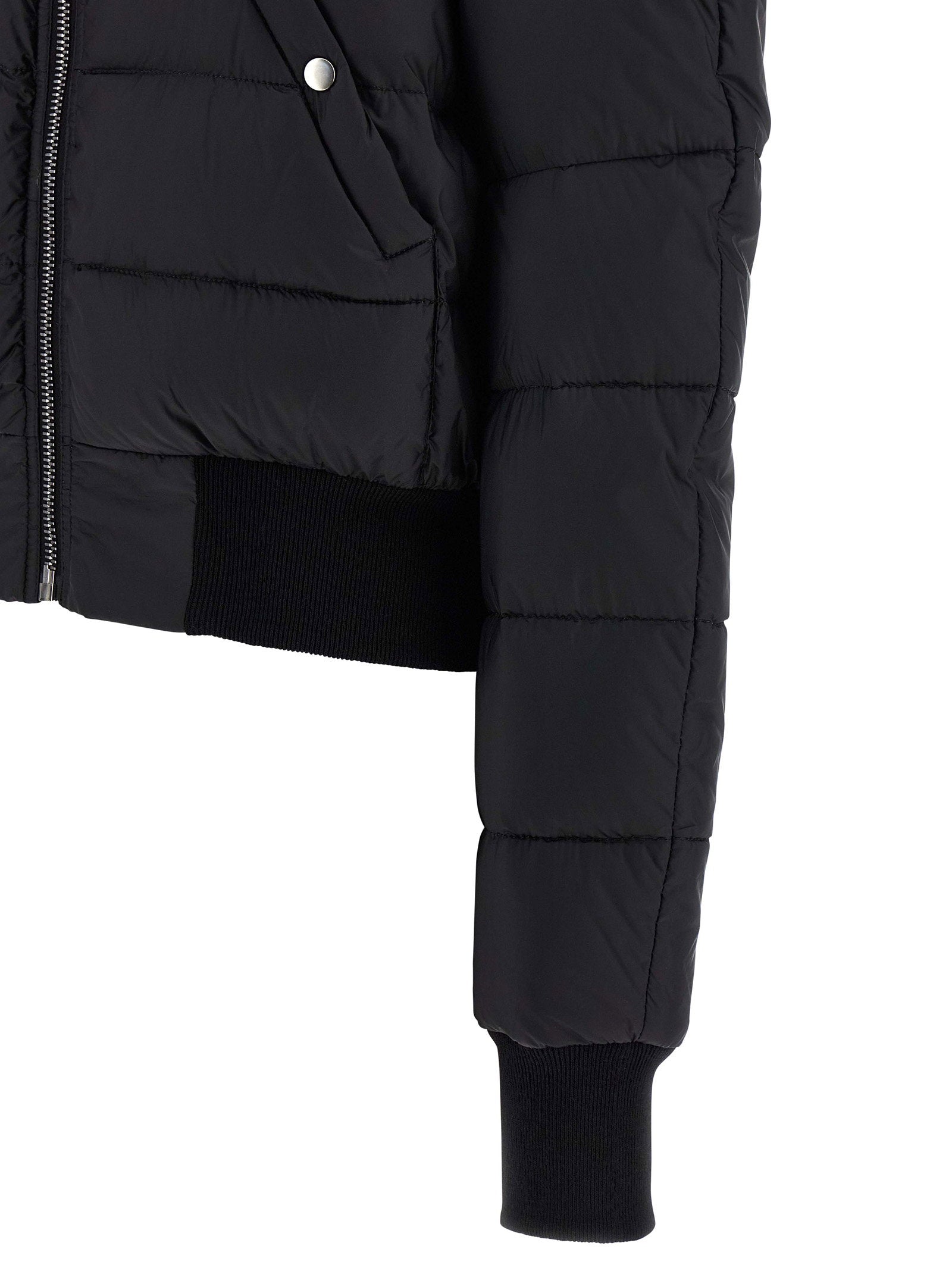 Rick Owens Duvet Flight Bomber Jacket Black