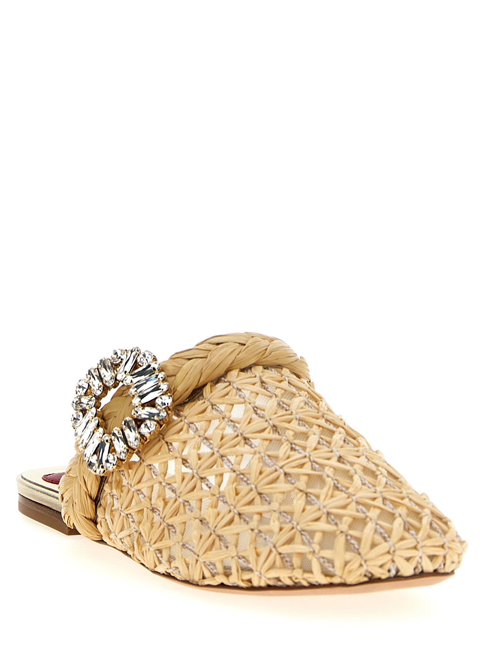 Roger Vivier Bab Viv Mules Beige