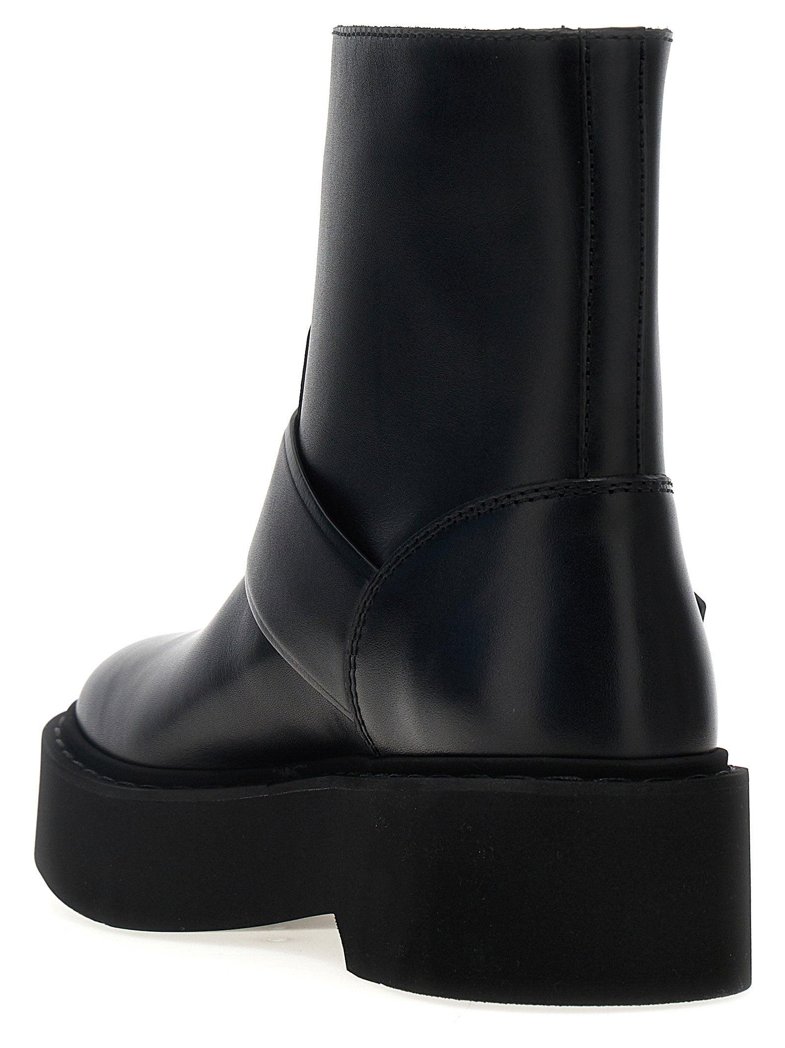 Roger Vivier Viv Rangers Ankle Boots Black