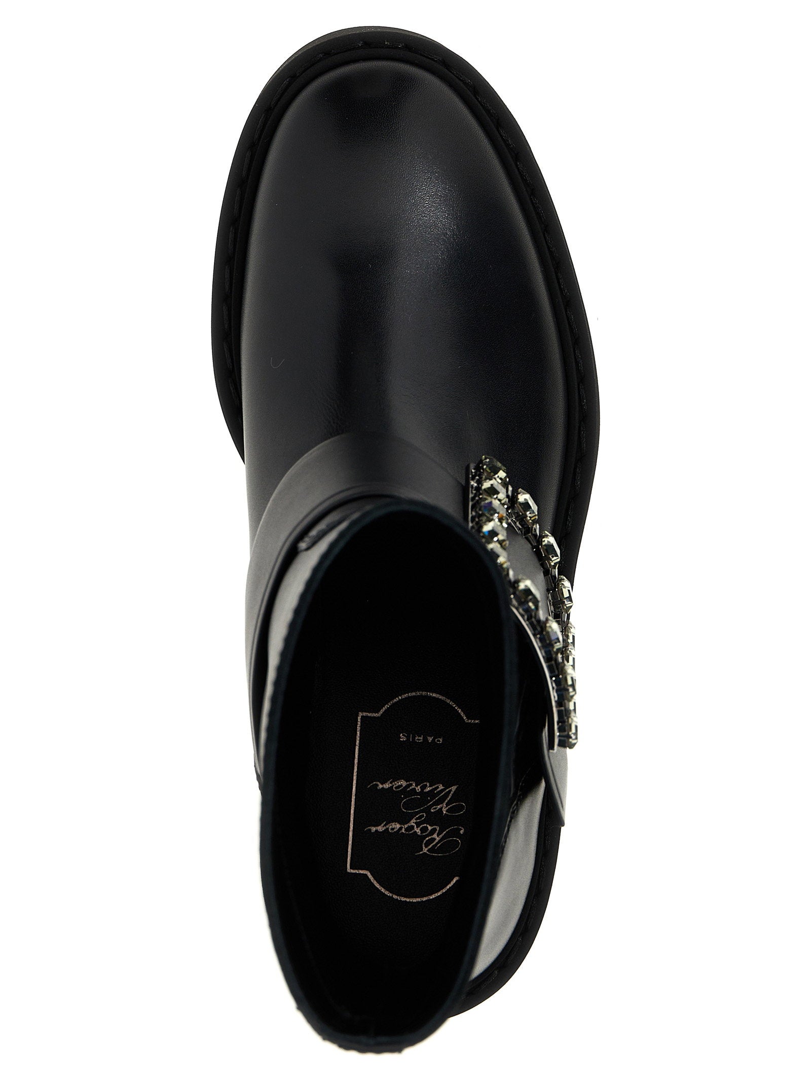 Roger Vivier Viv Rangers Ankle Boots Black