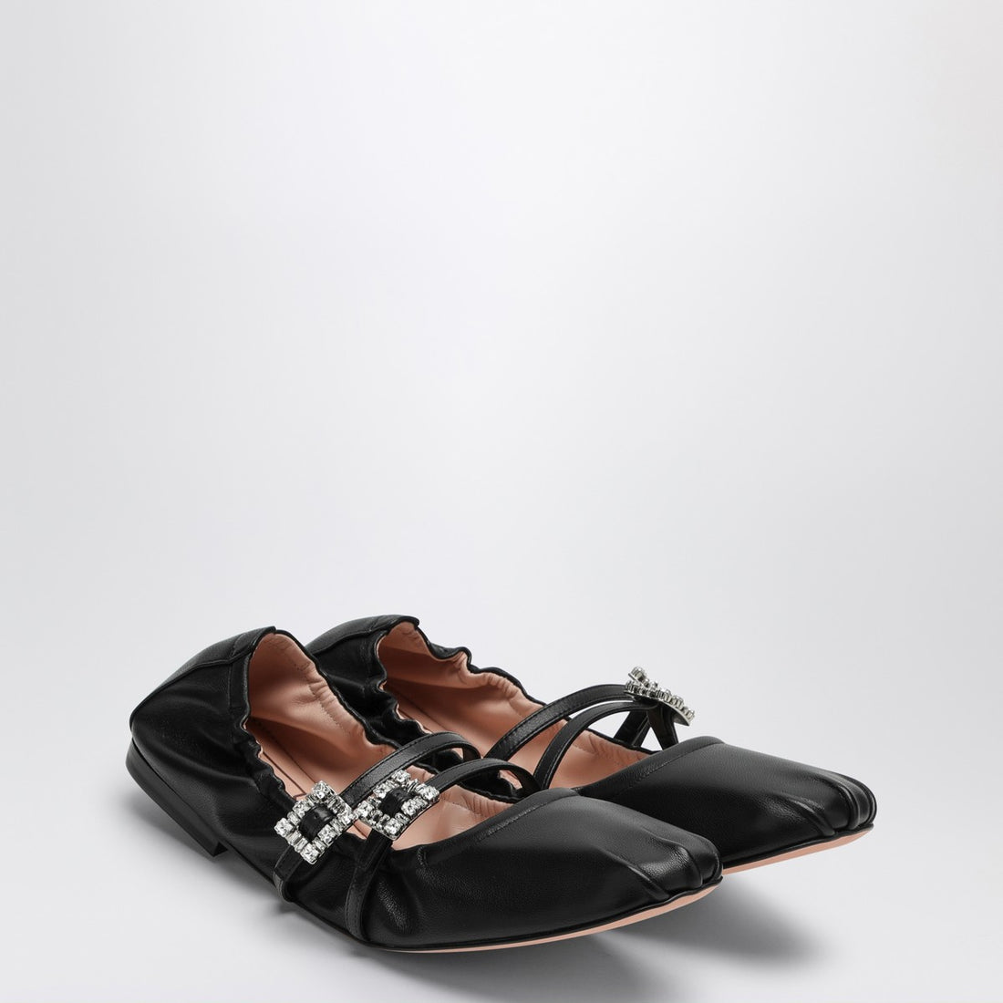 Roger Vivier Nappa Ballerina Flats Straps Black