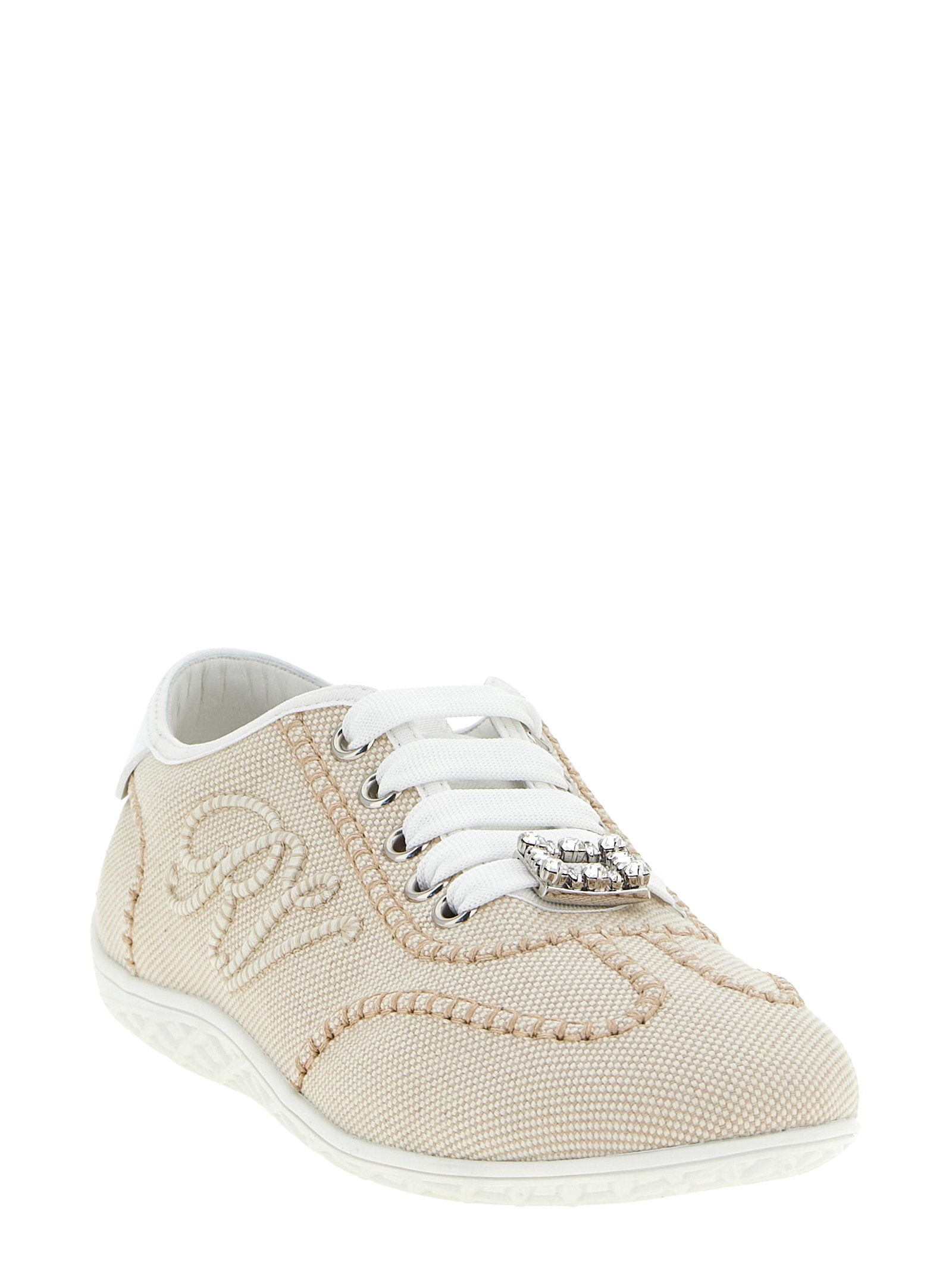 Roger Vivier Viv Low Sneakers Beige