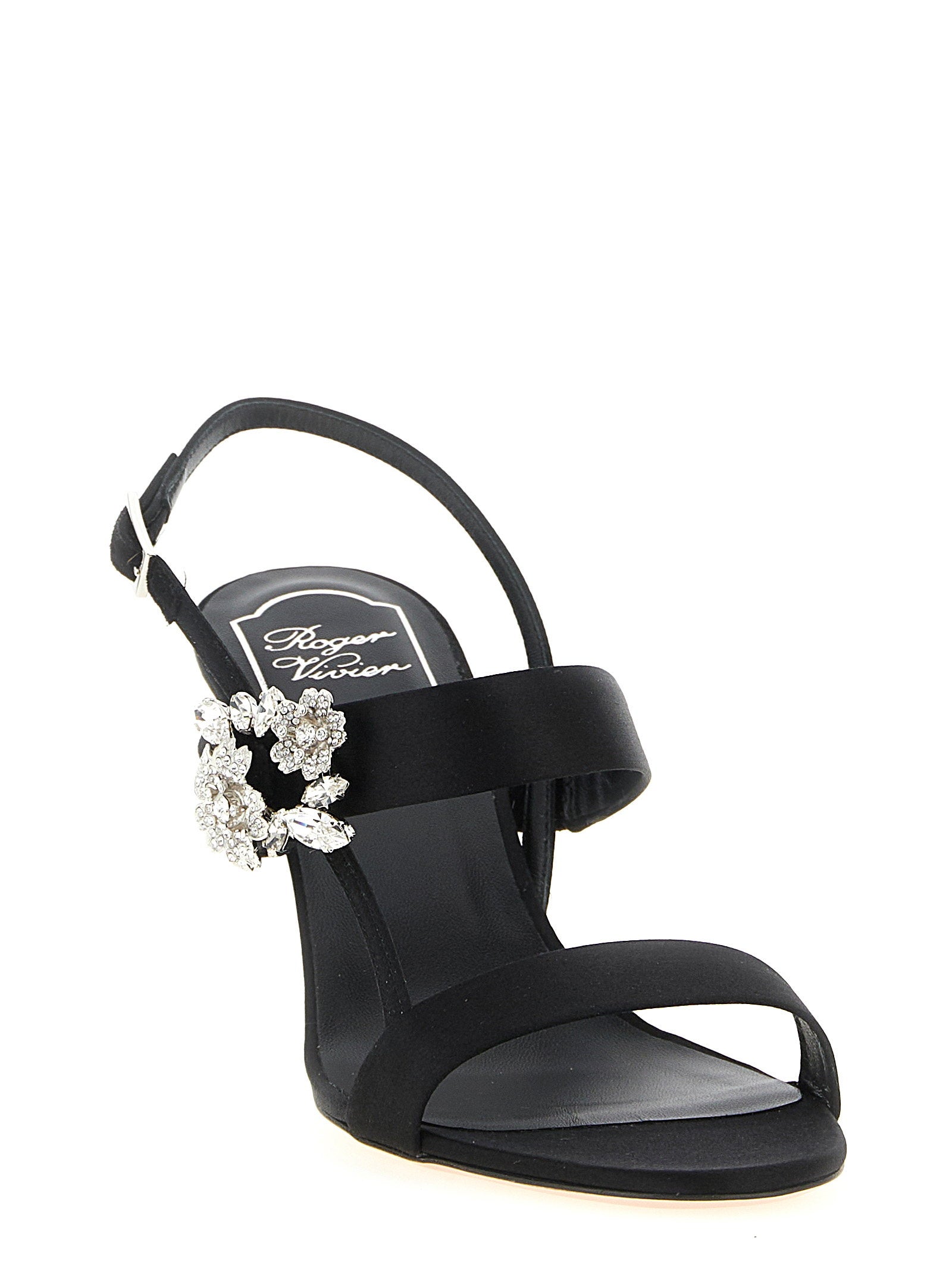 Roger Vivier Mini Bouquet Sandals Black