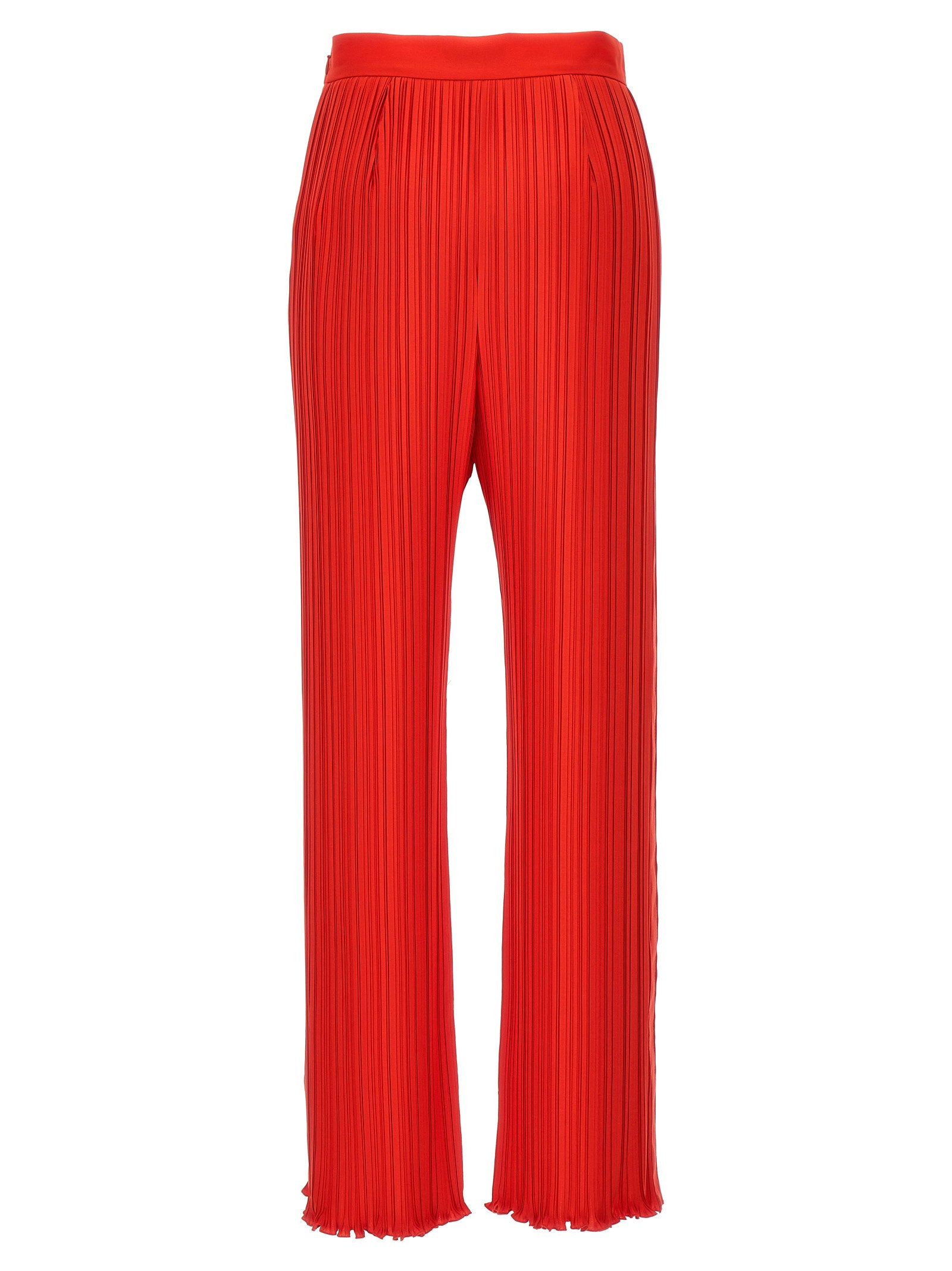 Lanvin Pleated Pants Red