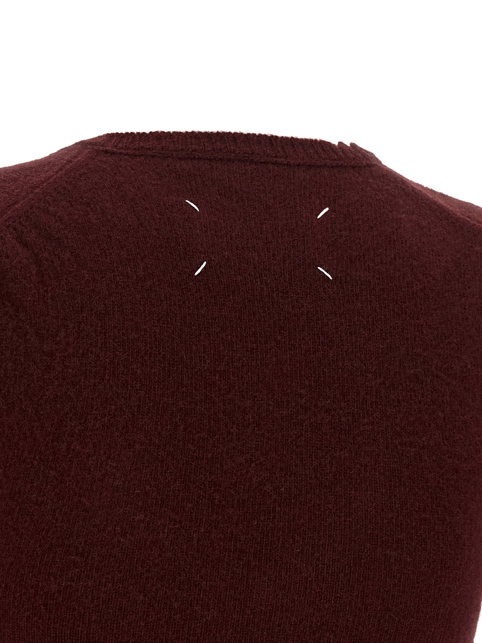 Maison Margiela Distressed Vest Bordeaux