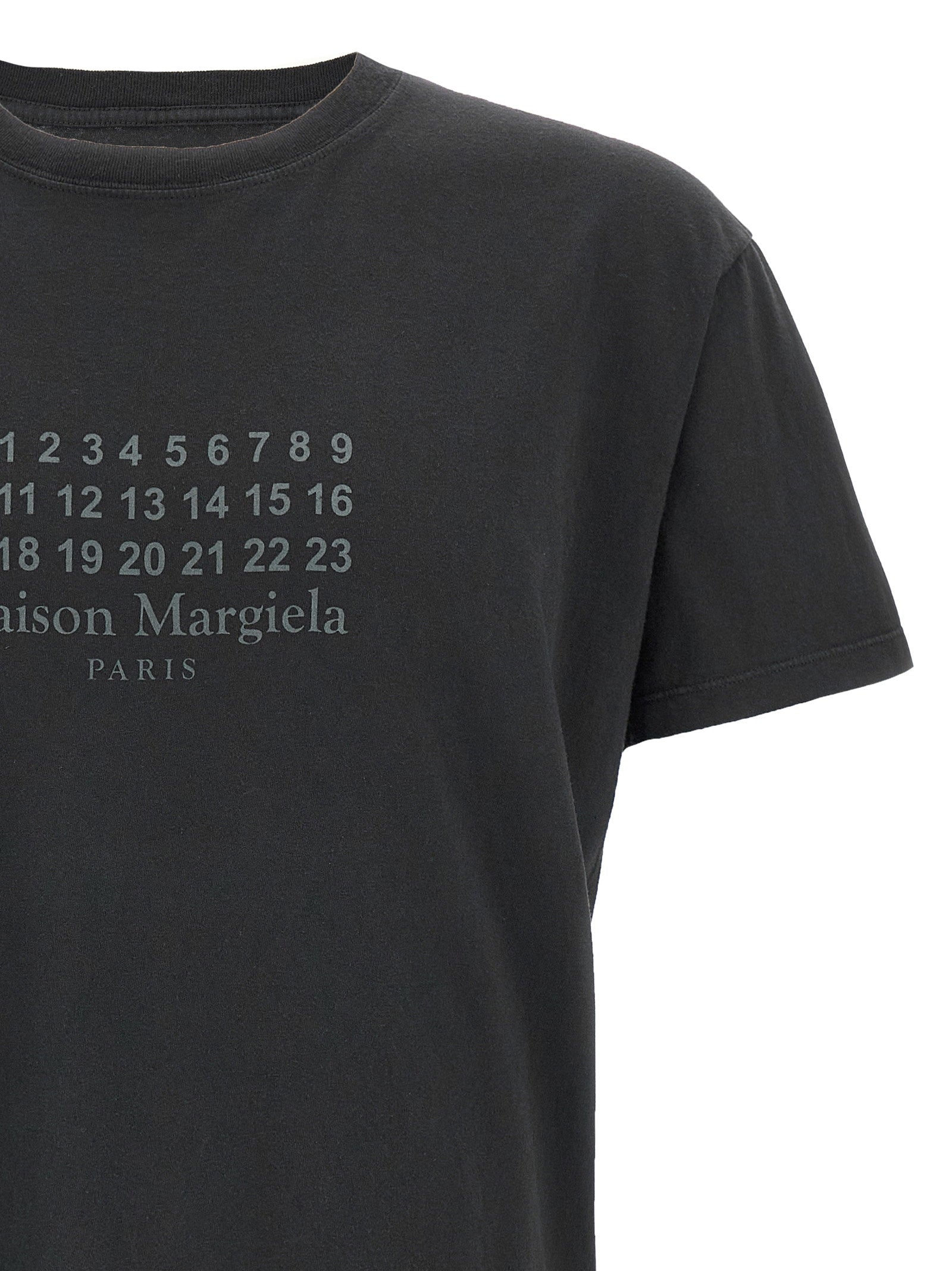Maison Margiela Numeric Signature Mm6 T-shirt Black