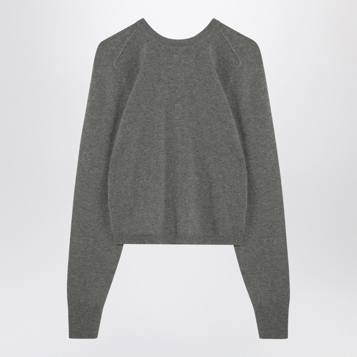 Maison Margiela Green Mélange Wool Crewneck Sweater Green