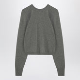 Maison Margiela Green Mélange Wool Crewneck Sweater Green