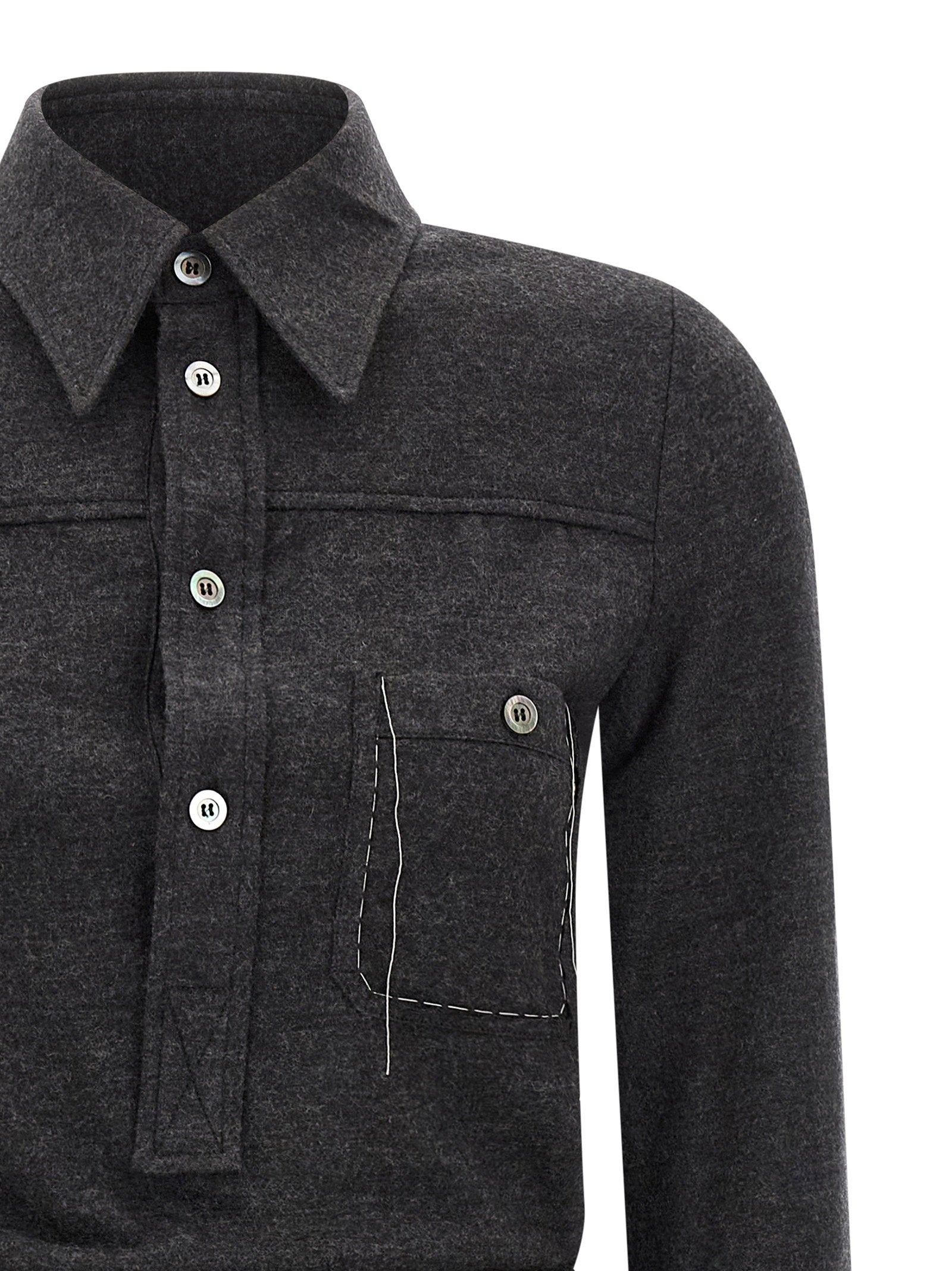 Maison Margiela Shirt Dress Gray