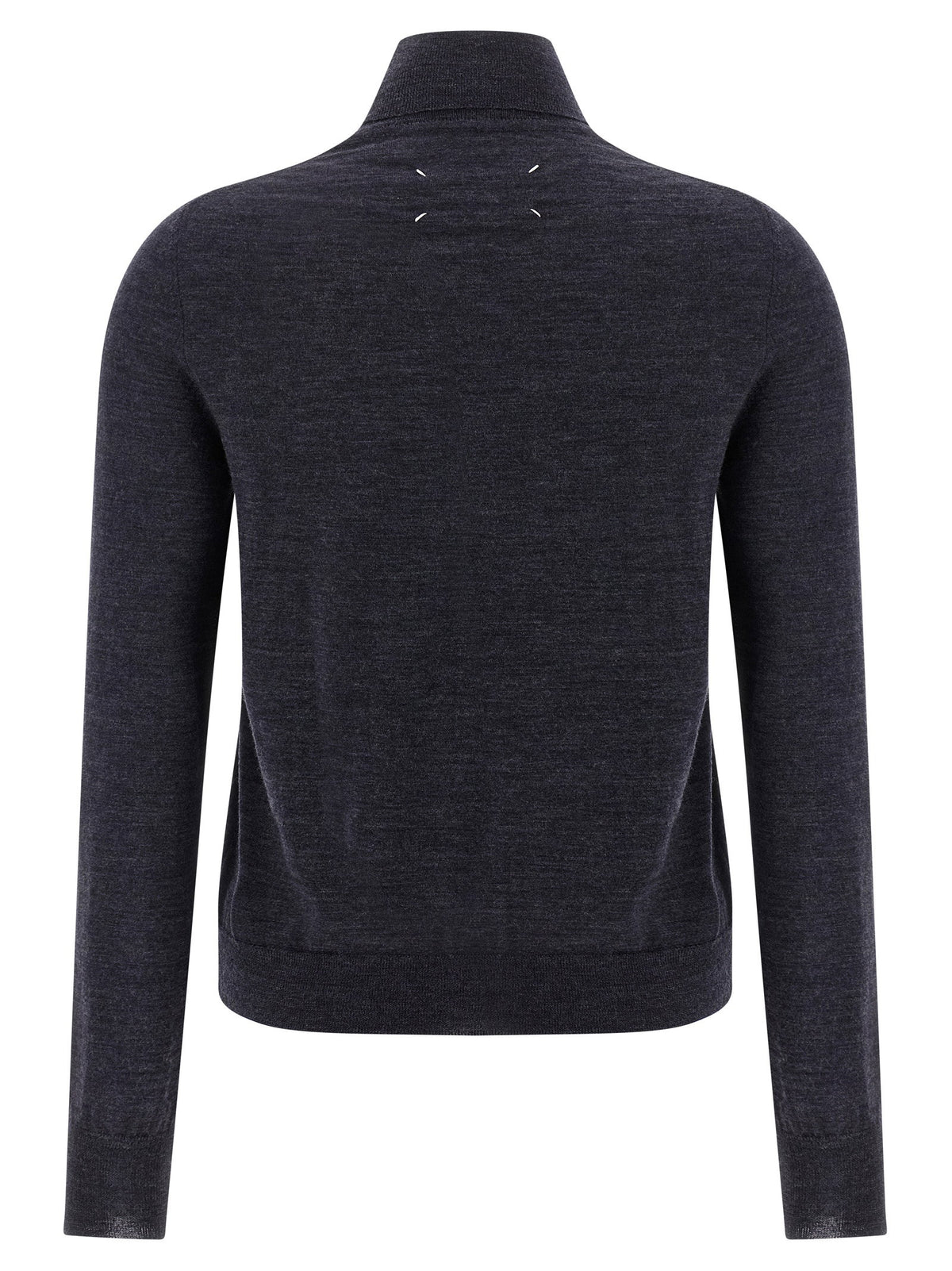Maison Margiela Wool Turtleneck Sweater Blue