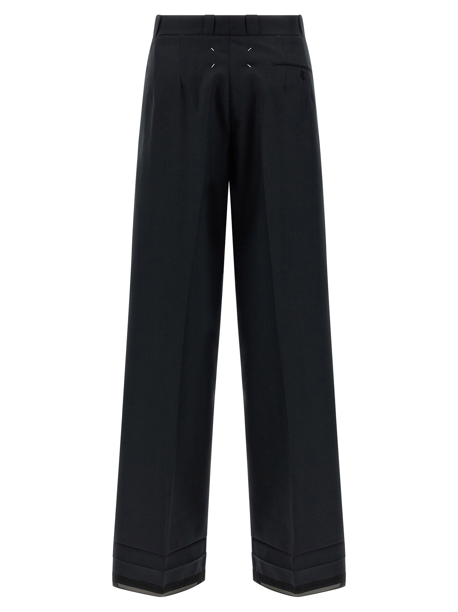 Maison Margiela Herringbone Trousers Black