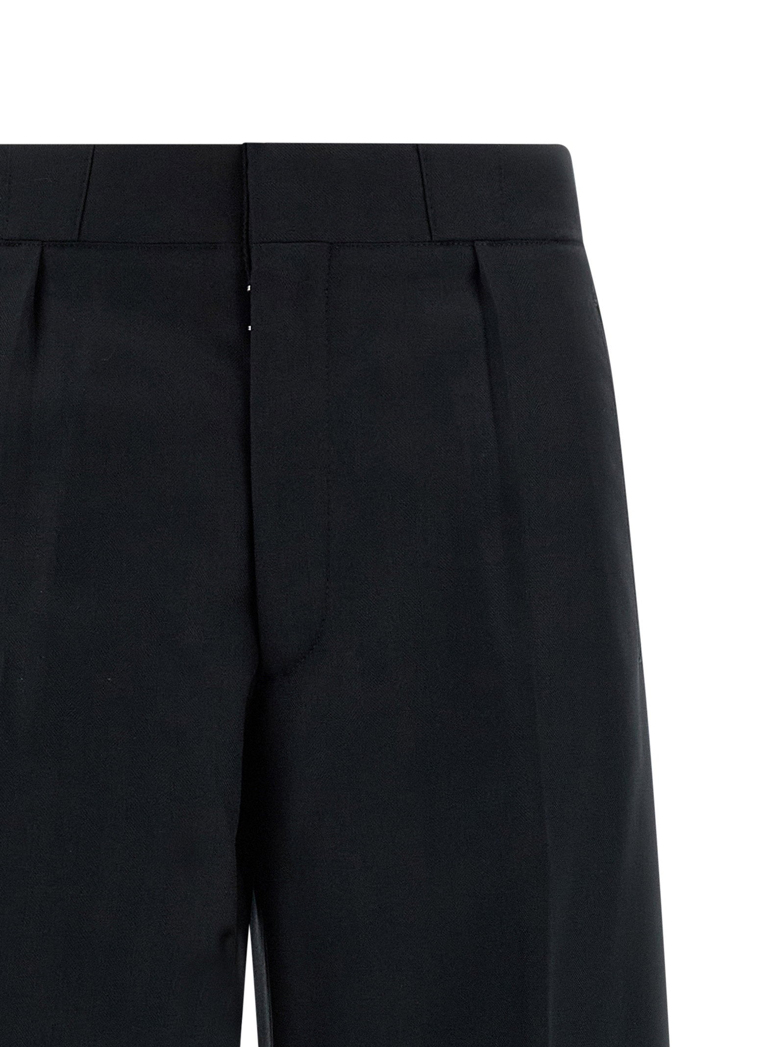 Maison Margiela Herringbone Trousers Black