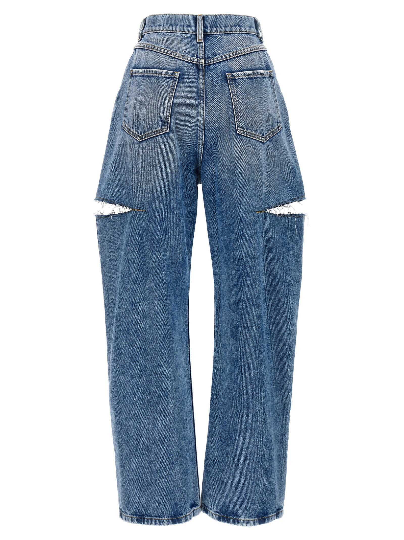 Maison Margiela Cut-out Jeans Light Blue
