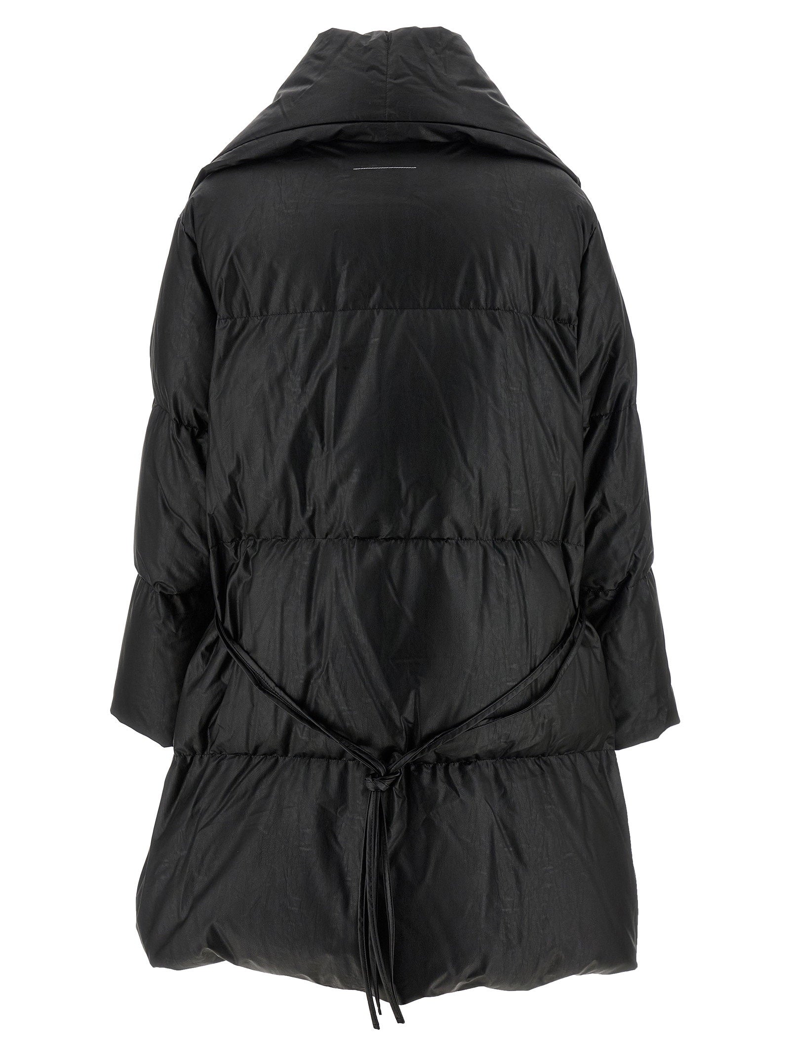 Mm6 Maison Margiela Scarf Down Jacket Black