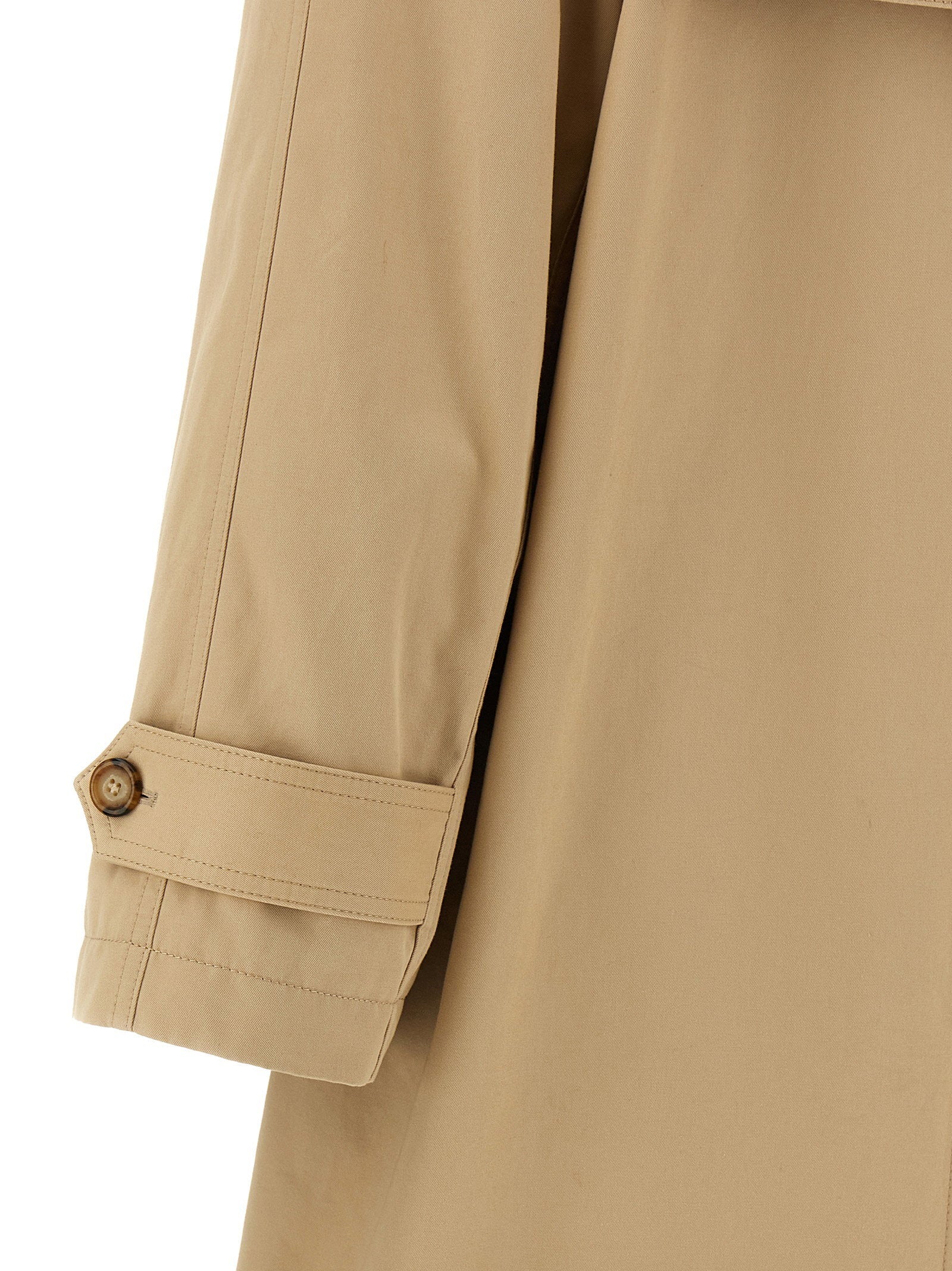 Mm6 Maison Margiela Trench Coat With Gloves Beige