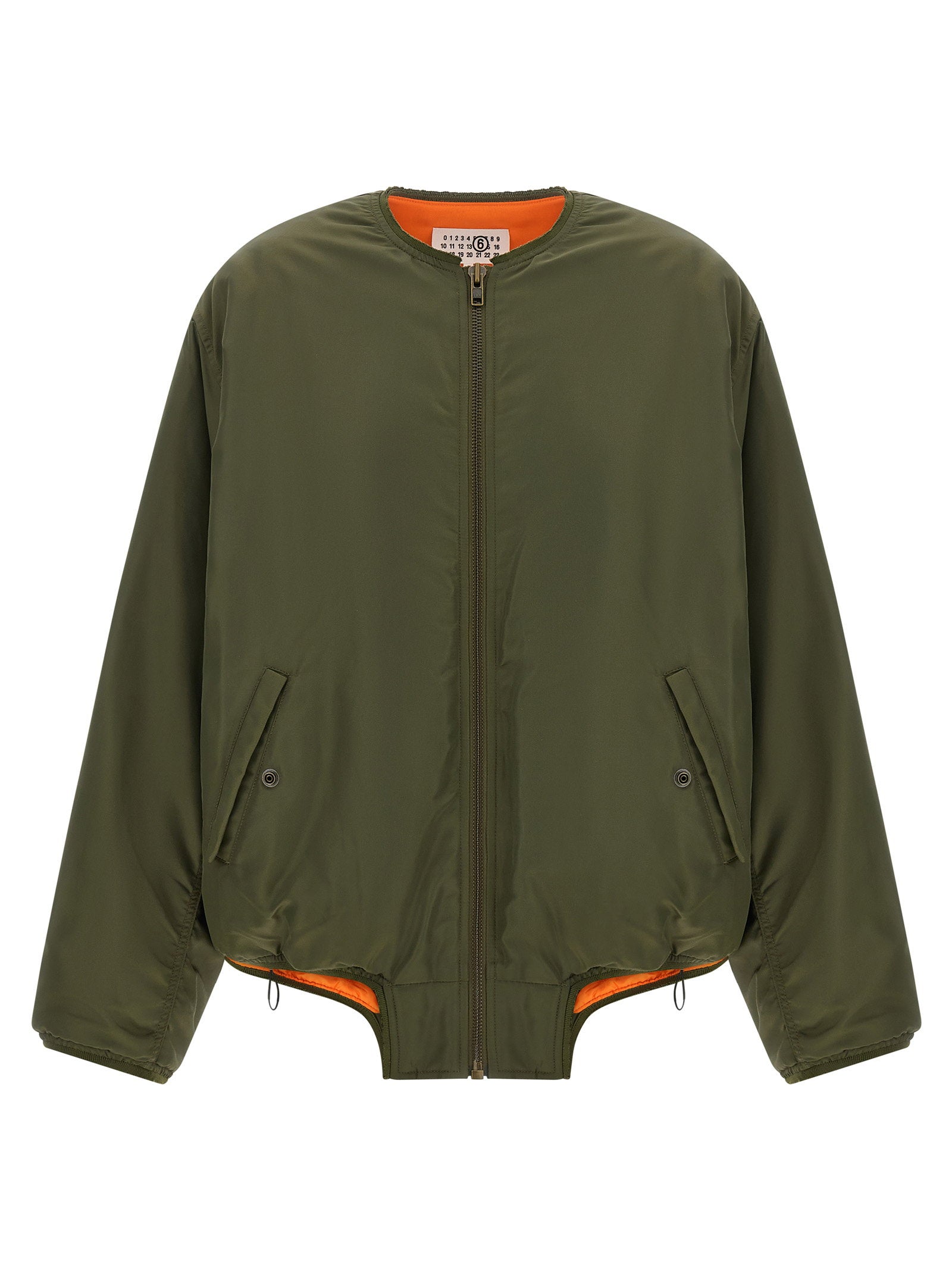 Mm6 Maison Margiela Sculptural Hem Jacket Green