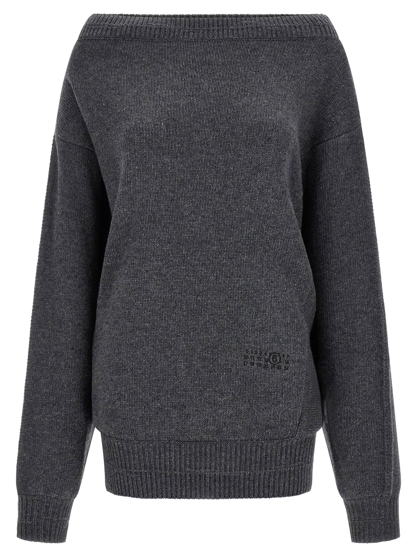 Mm6 Maison Margiela Numeric Signature Mm6 Dress Gray