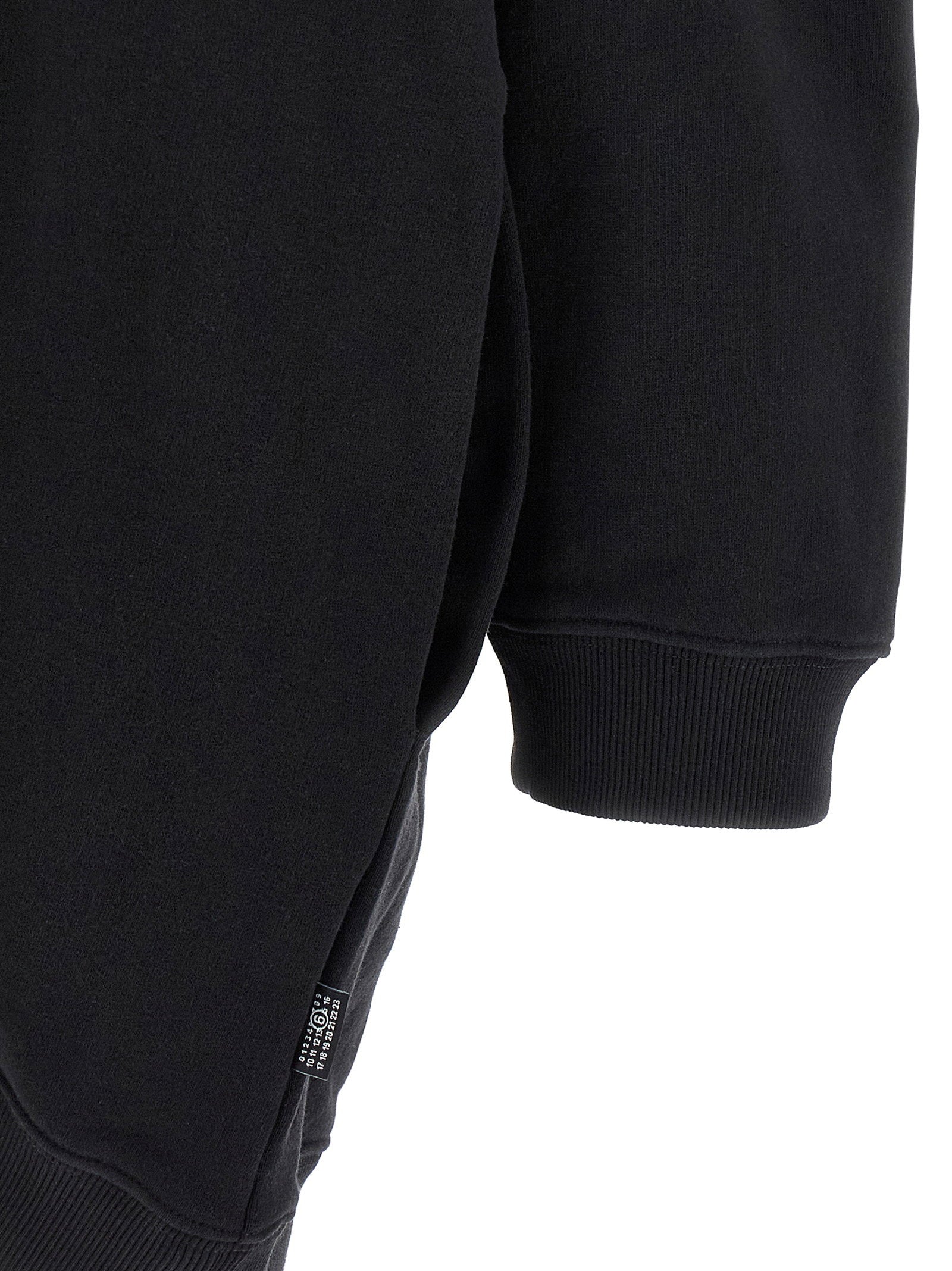 Mm6 Maison Margiela Off-shoulder Hooded Dress Black