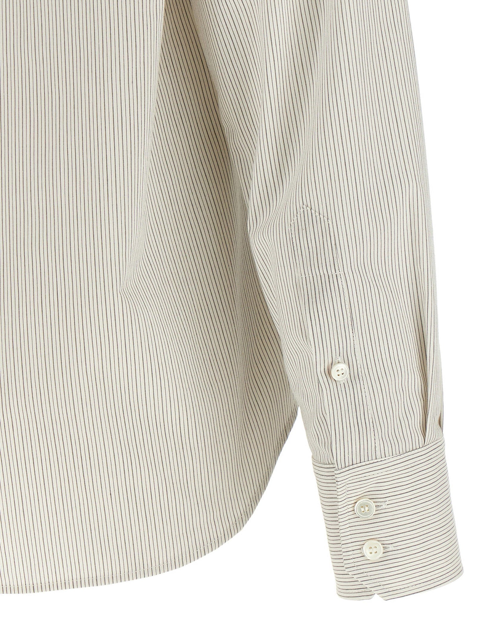 Mm6 Maison Margiela Trompe Loeil Collar Shirt Gray