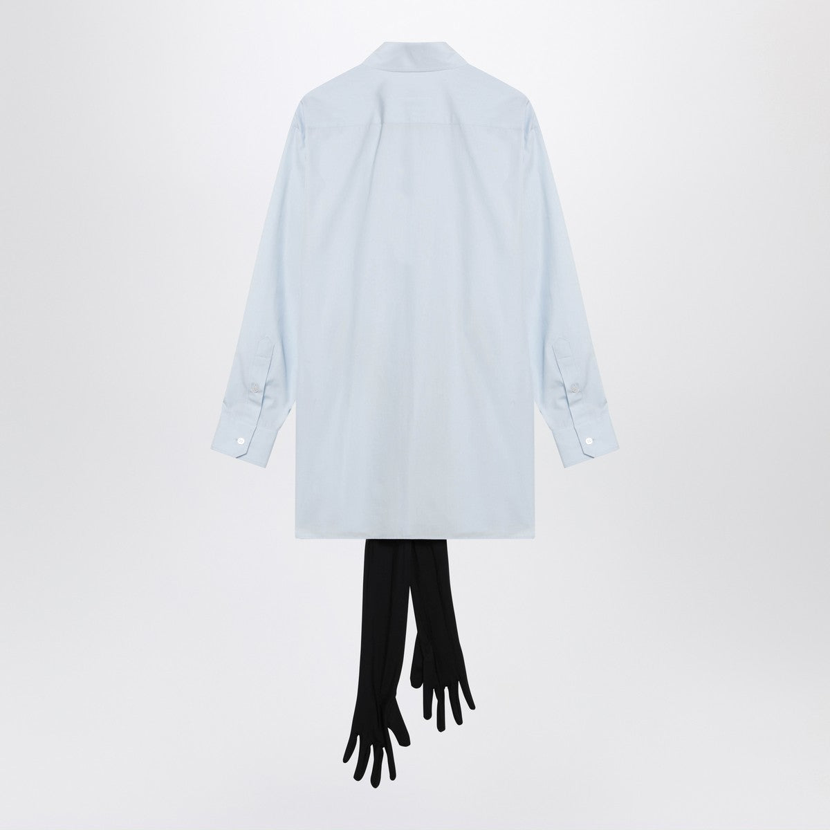 MM6 Maison Margiela Cotton Shirt with Gloves Light Blue