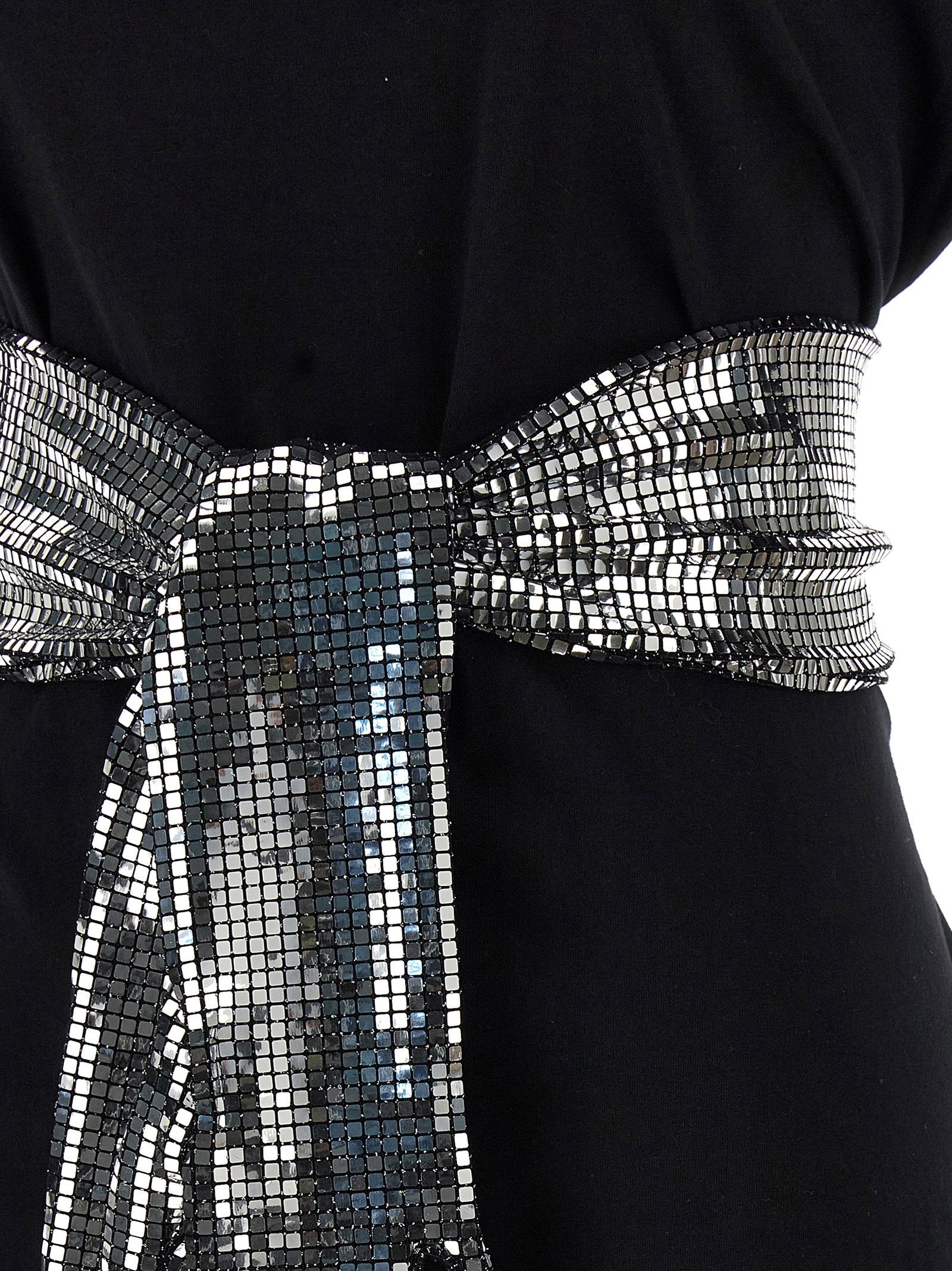 Mm6 Maison Margiela Sequin Gloves T-shirt Black
