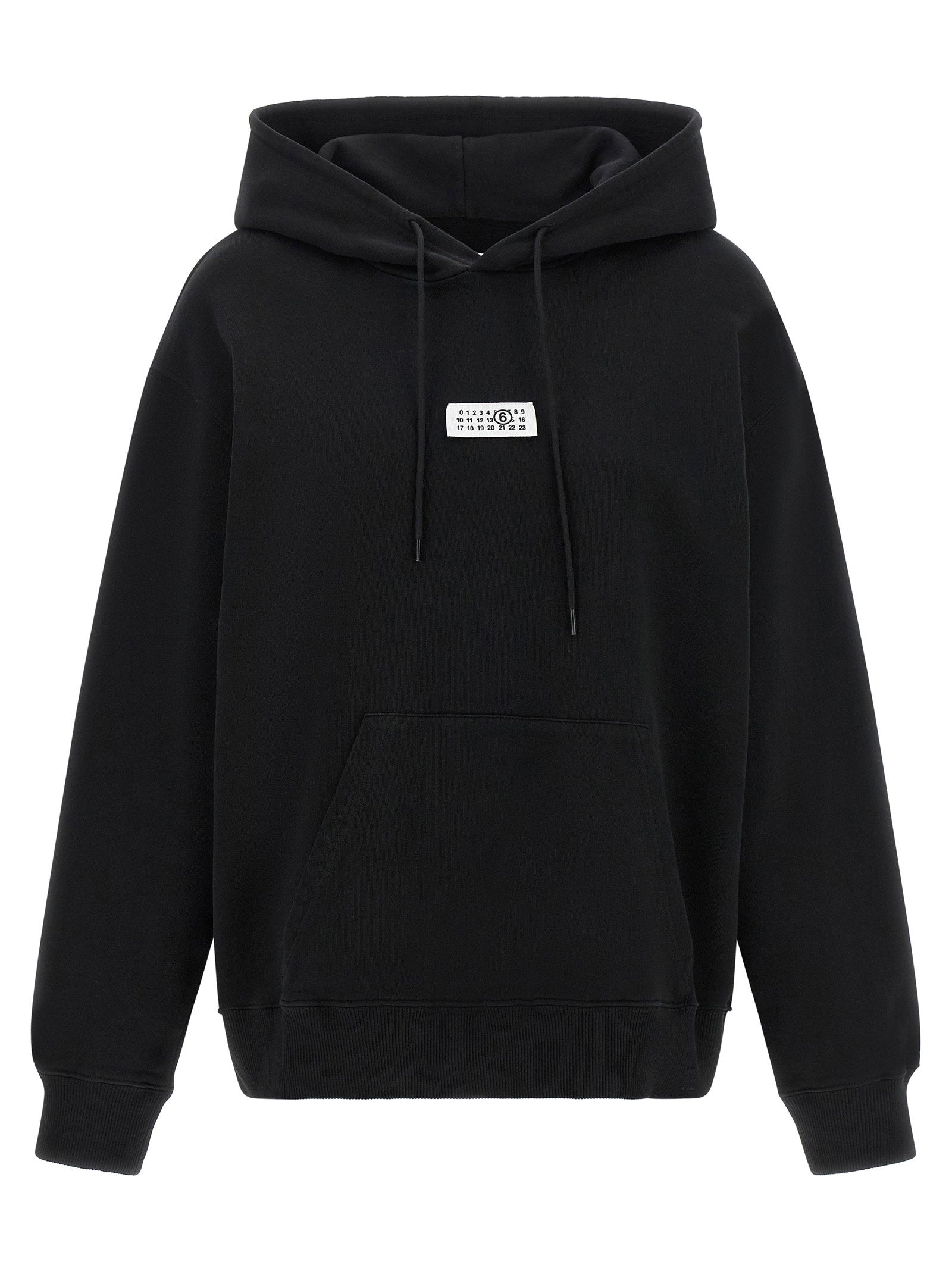 Mm6 Maison Margiela Numeric Signature Mm6 Hoodie Black