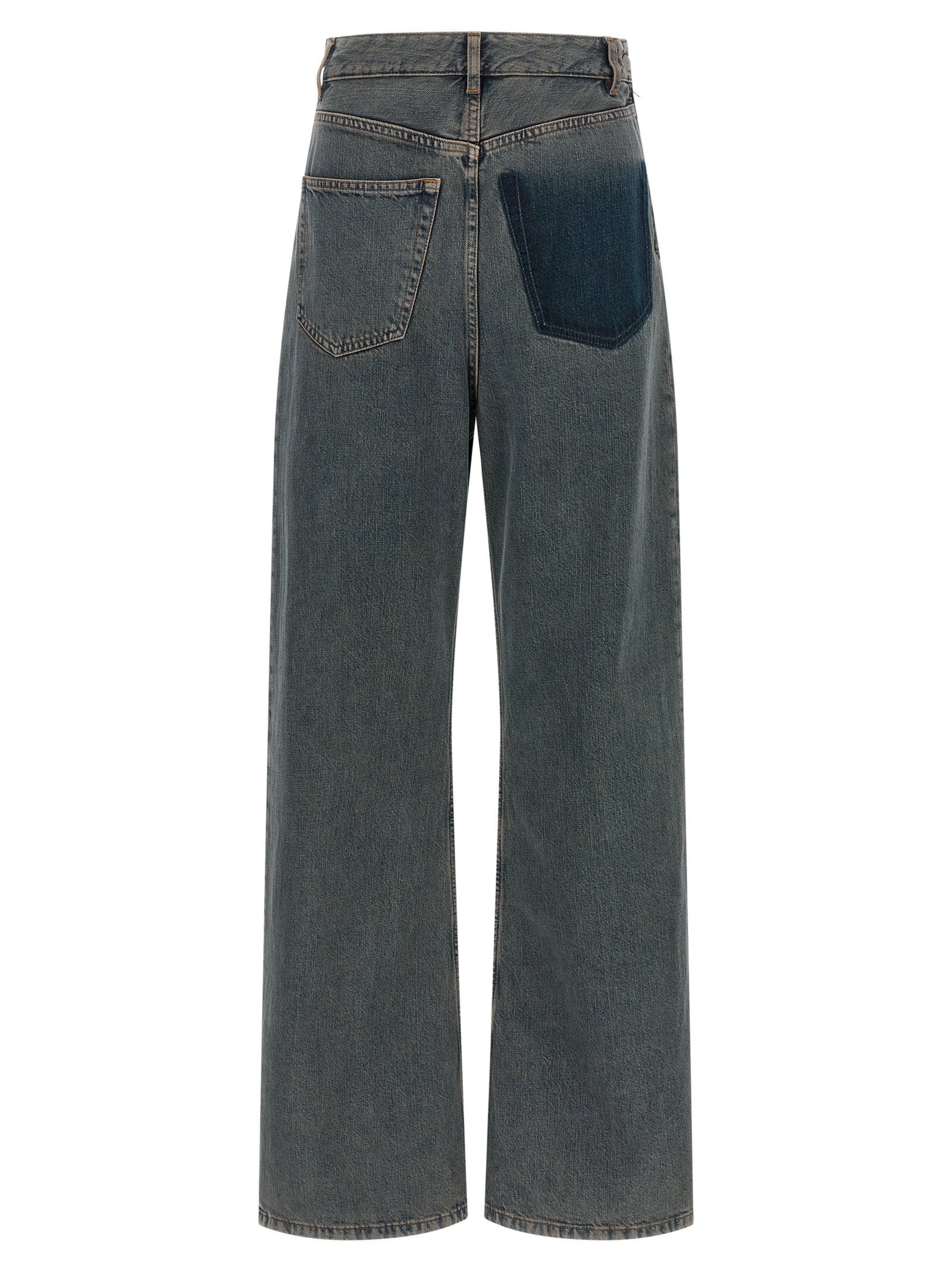 Mm6 Maison Margiela Back-to-back Construction Jeans Gray
