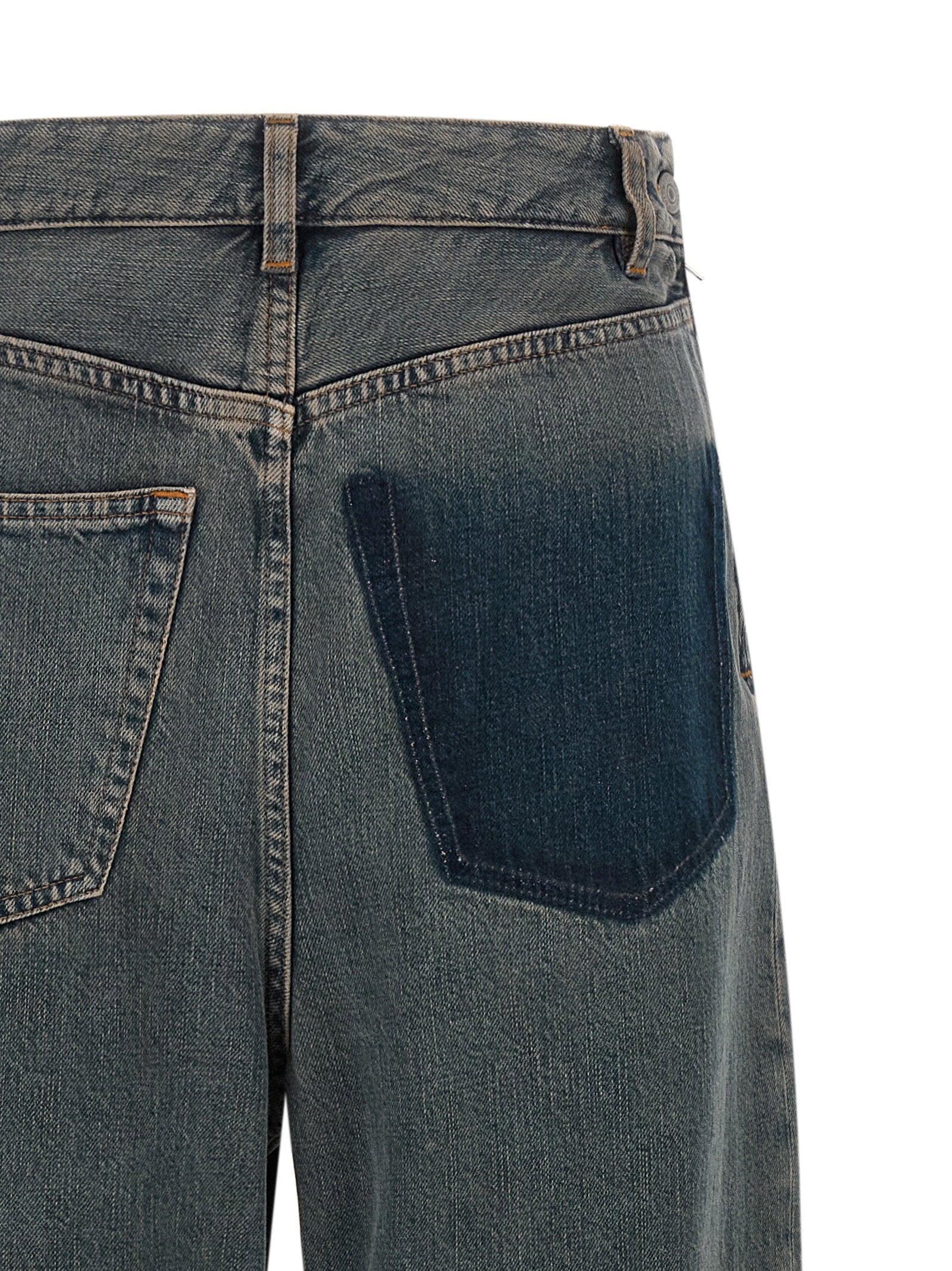 Mm6 Maison Margiela Back-to-back Construction Jeans Gray