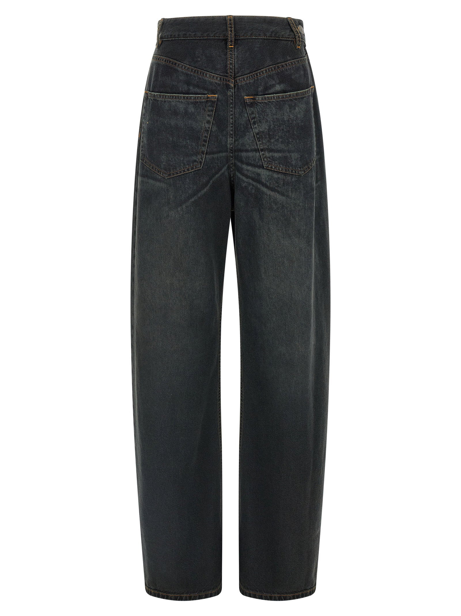 Mm6 Maison Margiela Asymmetrical Structure Jeans Blue
