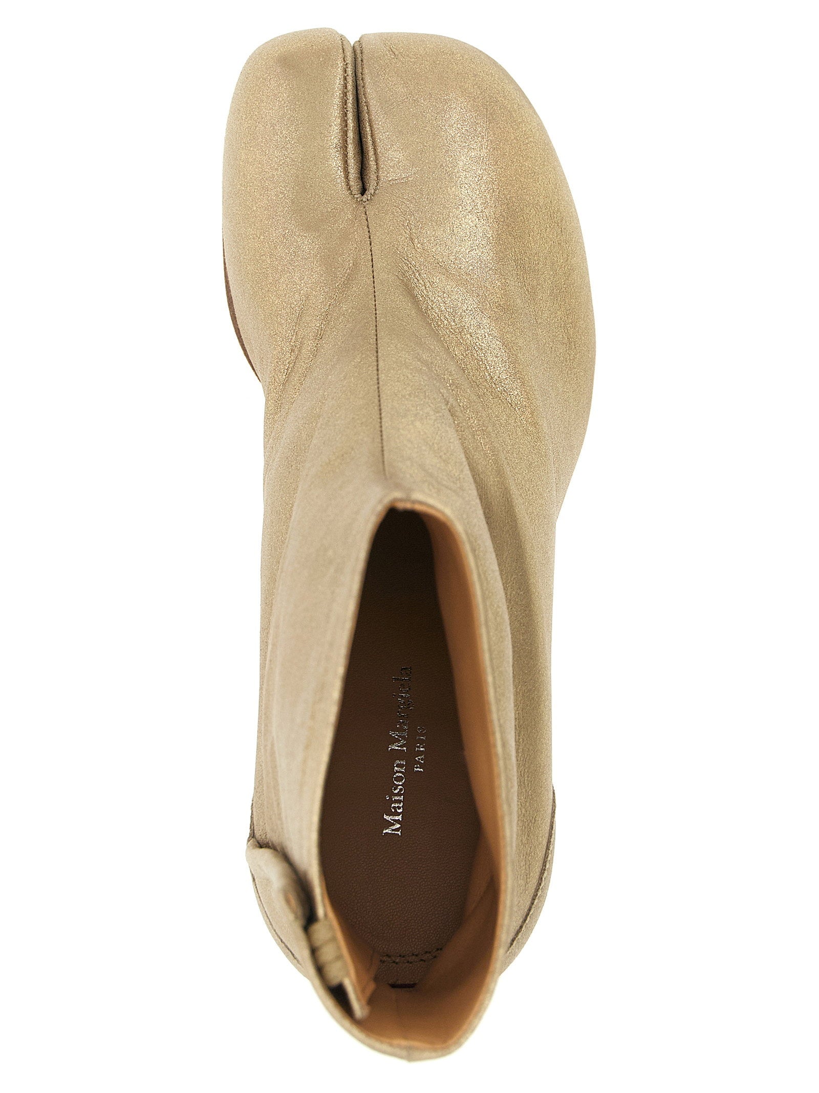 Maison Margiela Tabi Ankle Boots Gold