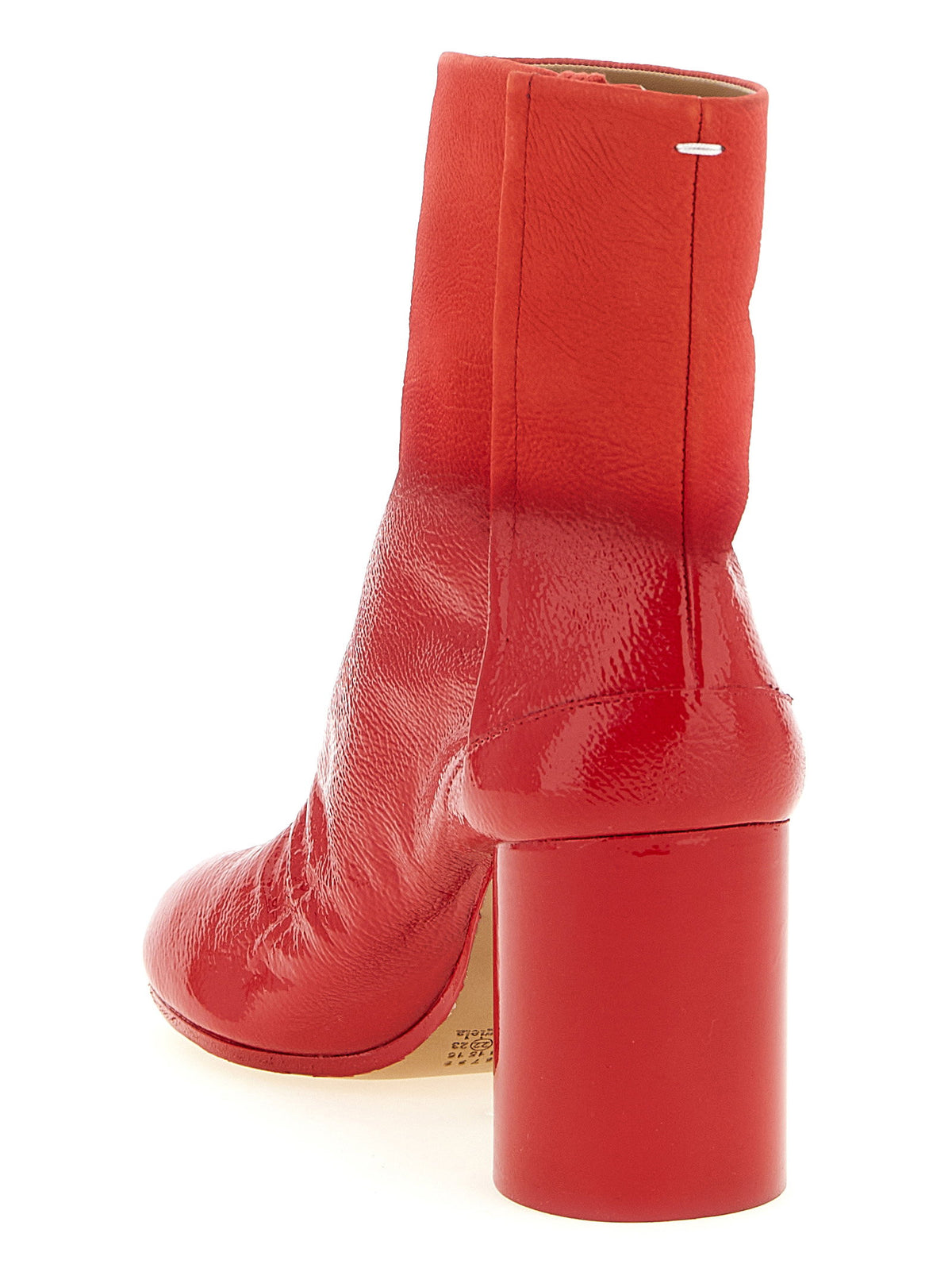 Maison Margiela Tabi Ankle Boots Red