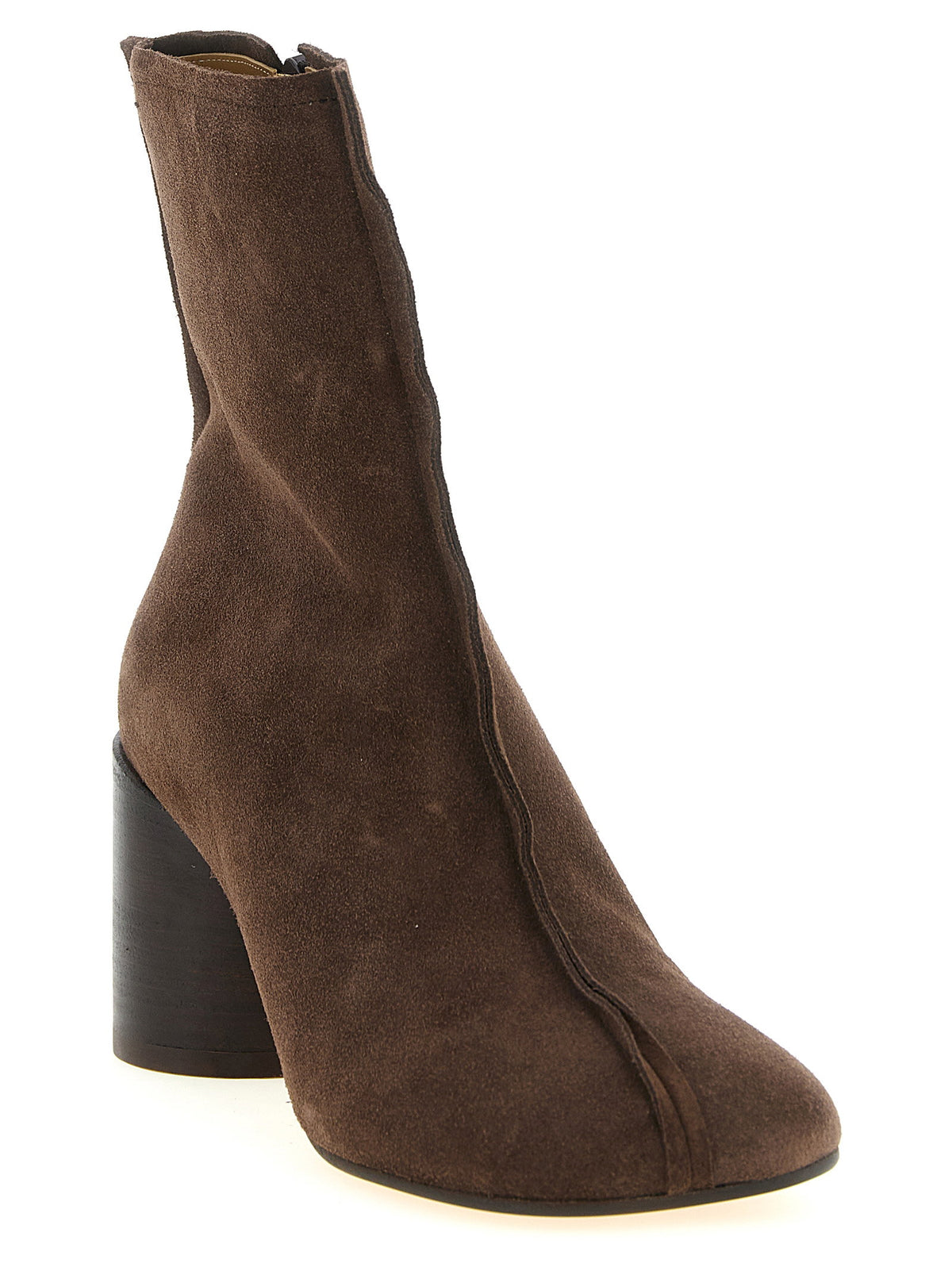 Mm6 Maison Margiela Anatomic Stitch-toe Ankle Boots Brown