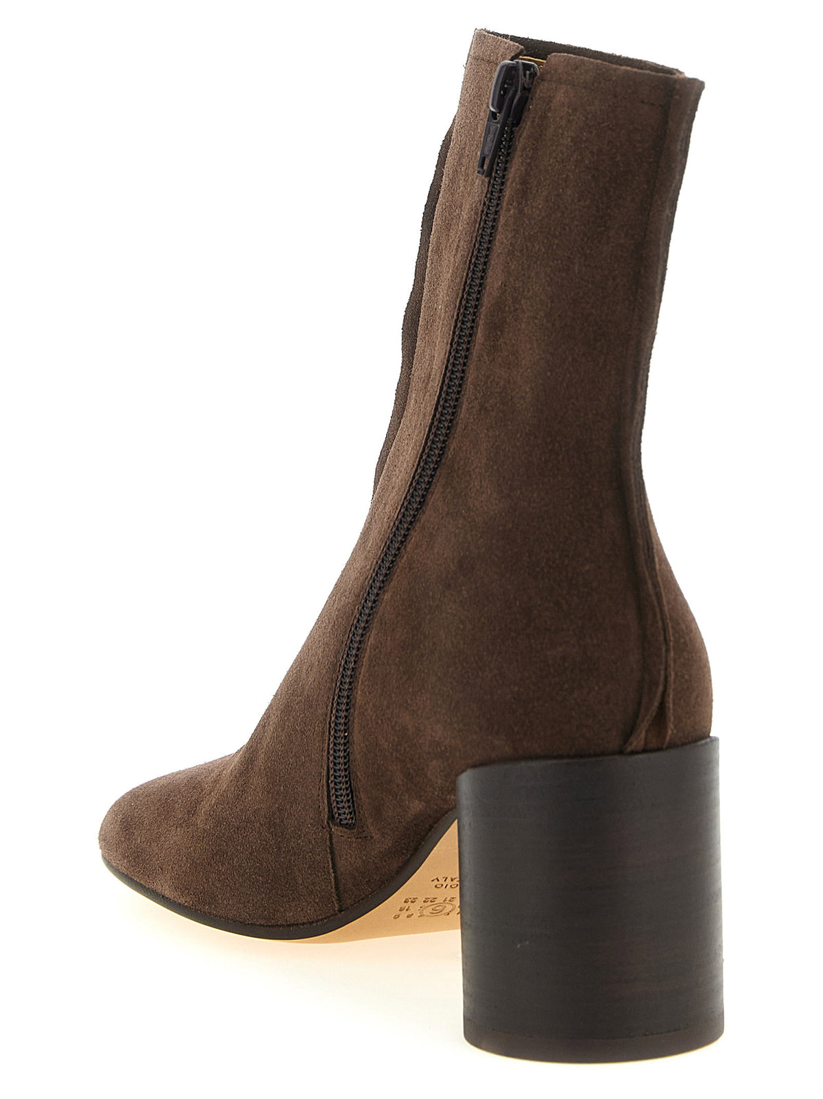 Mm6 Maison Margiela Anatomic Stitch-toe Ankle Boots Brown